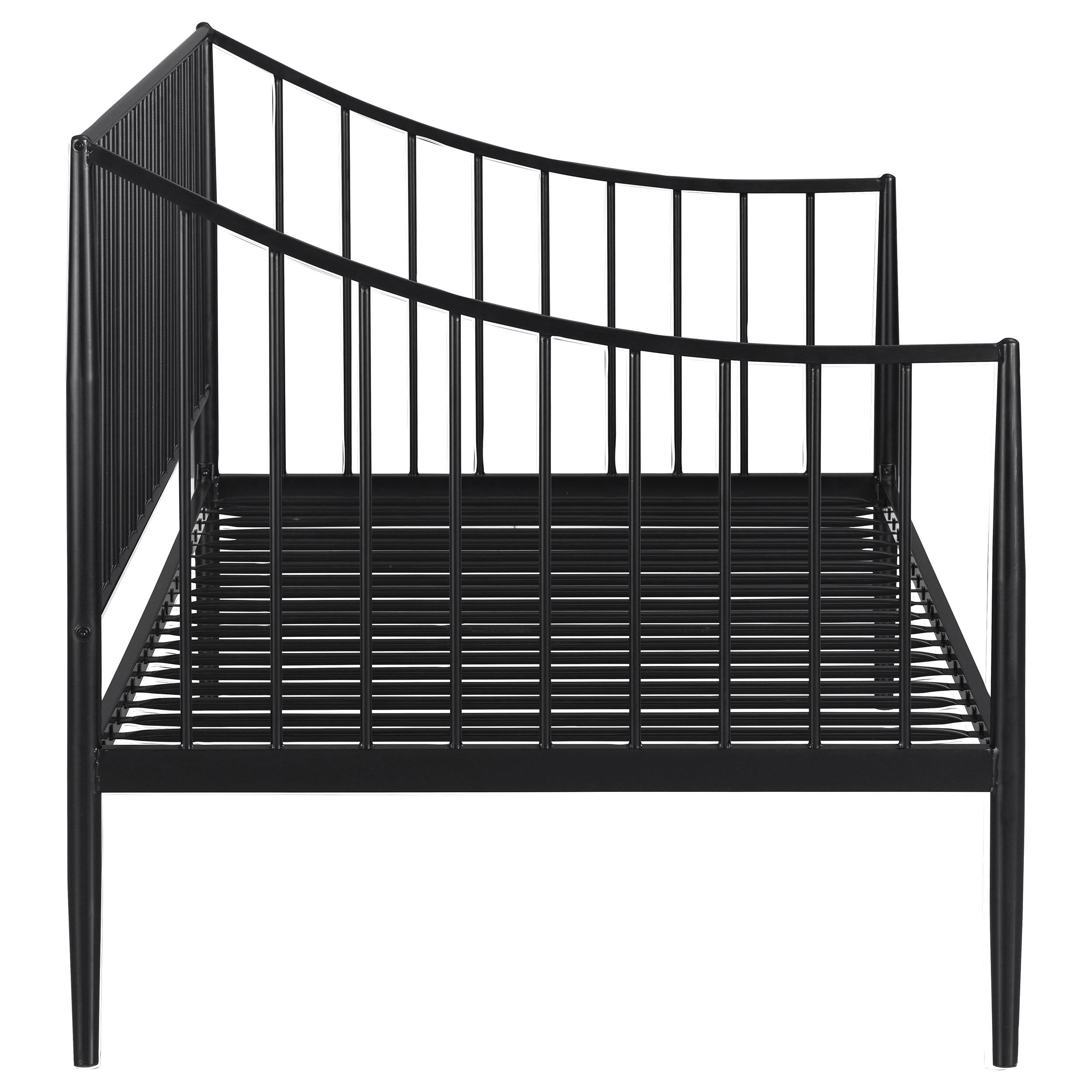 Newbury Metal Twin Daybed Bed Frame Matte Black - 301056