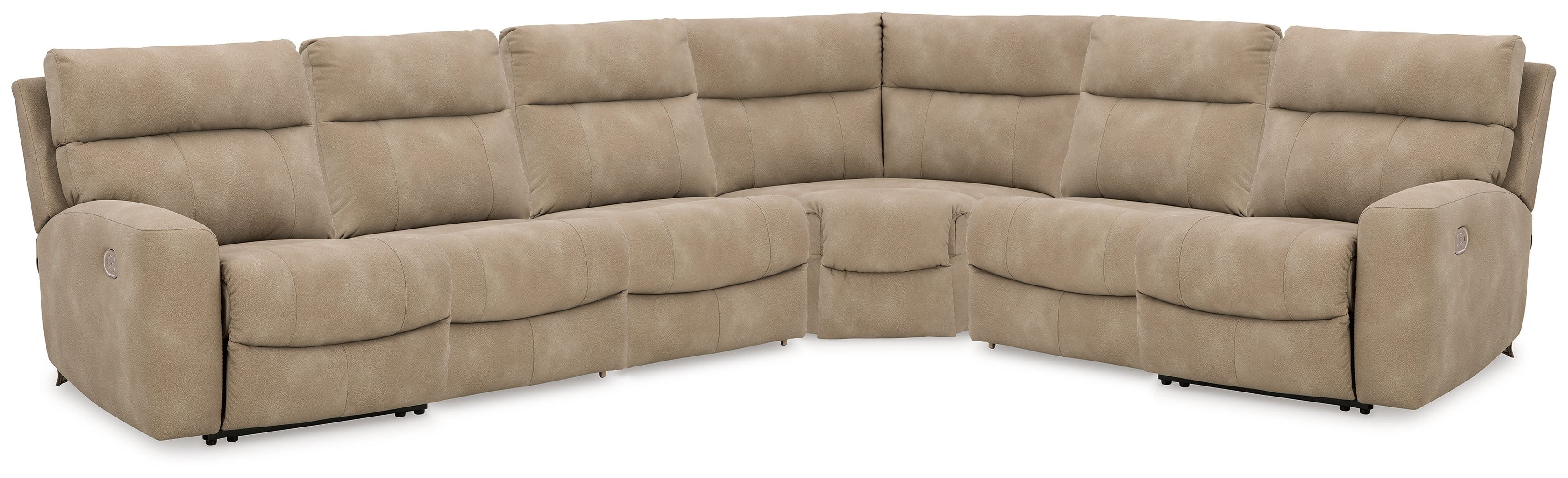 Next-Gen DuraPella Sand 6-Piece Power Reclining Sectional - 61004S8