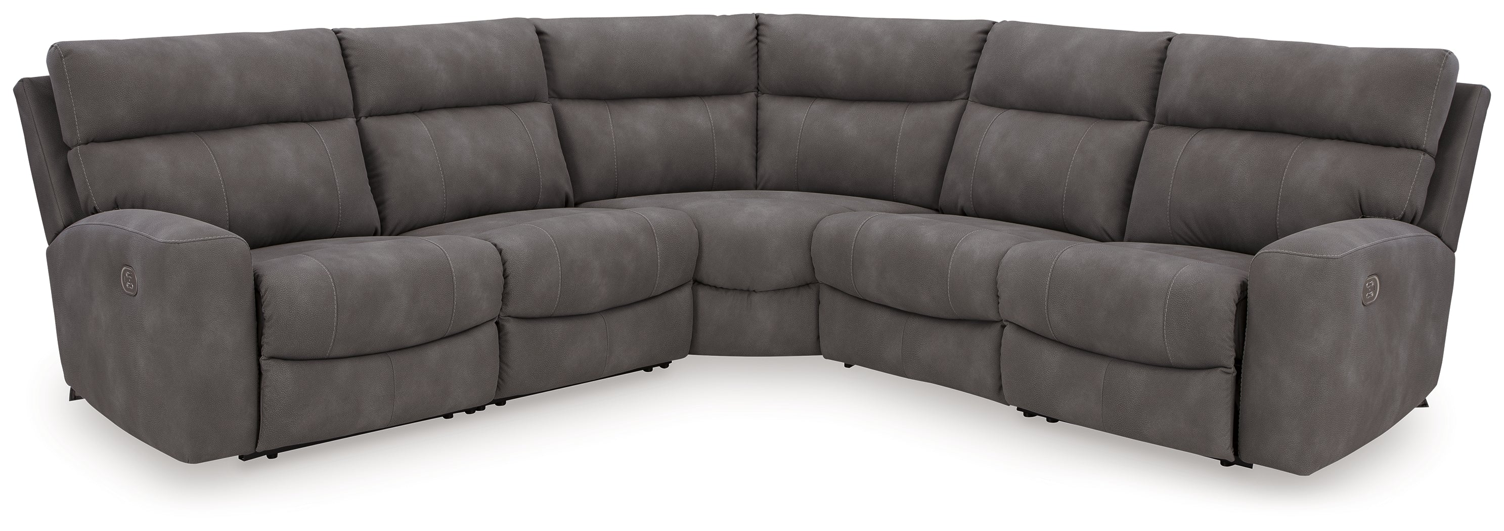 Next-Gen DuraPella Slate 5-Piece Power Reclining Sectional - 61003S6
