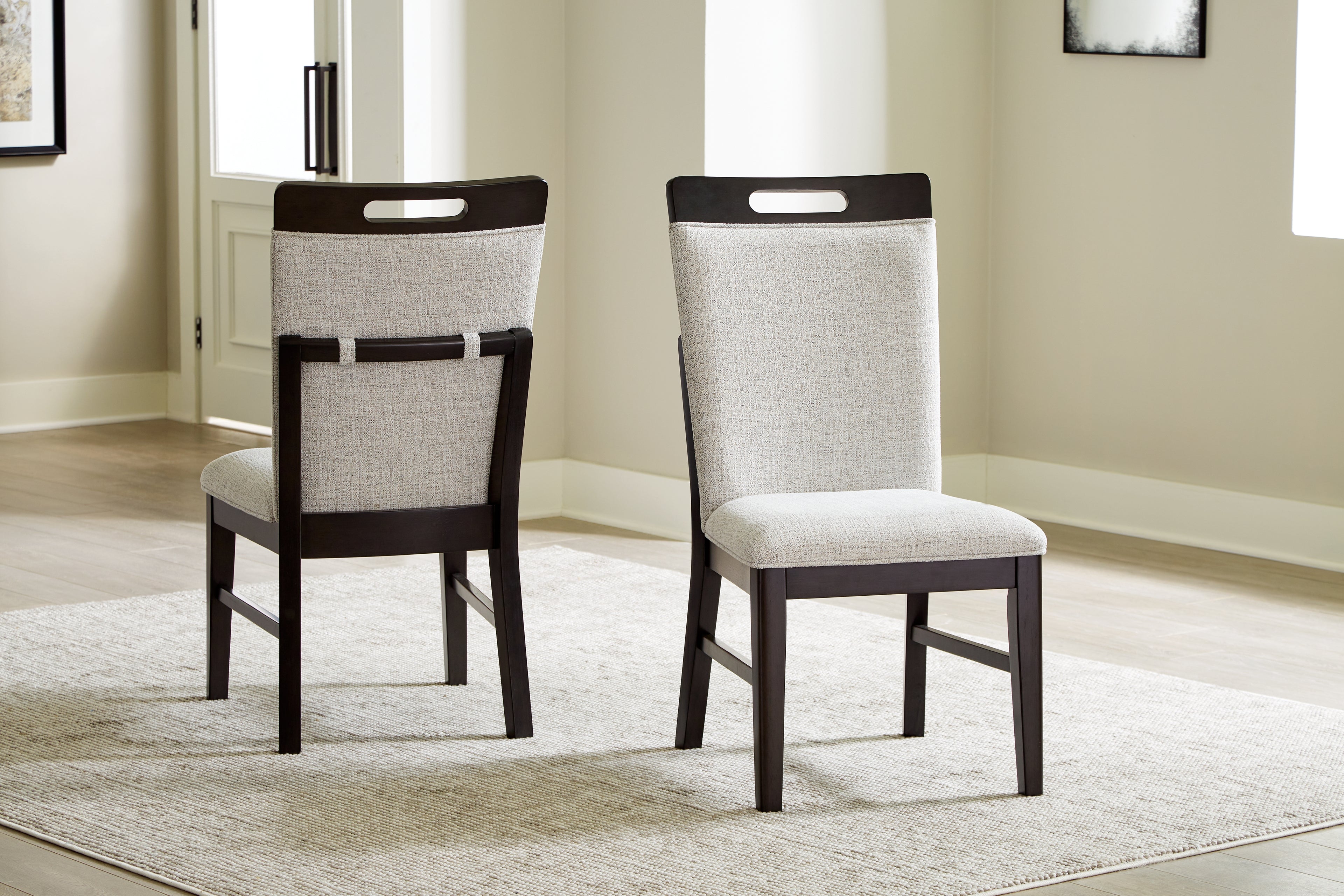 Neymorton Light Gray/Brown Dining Chair, Set of 2 - D618-01