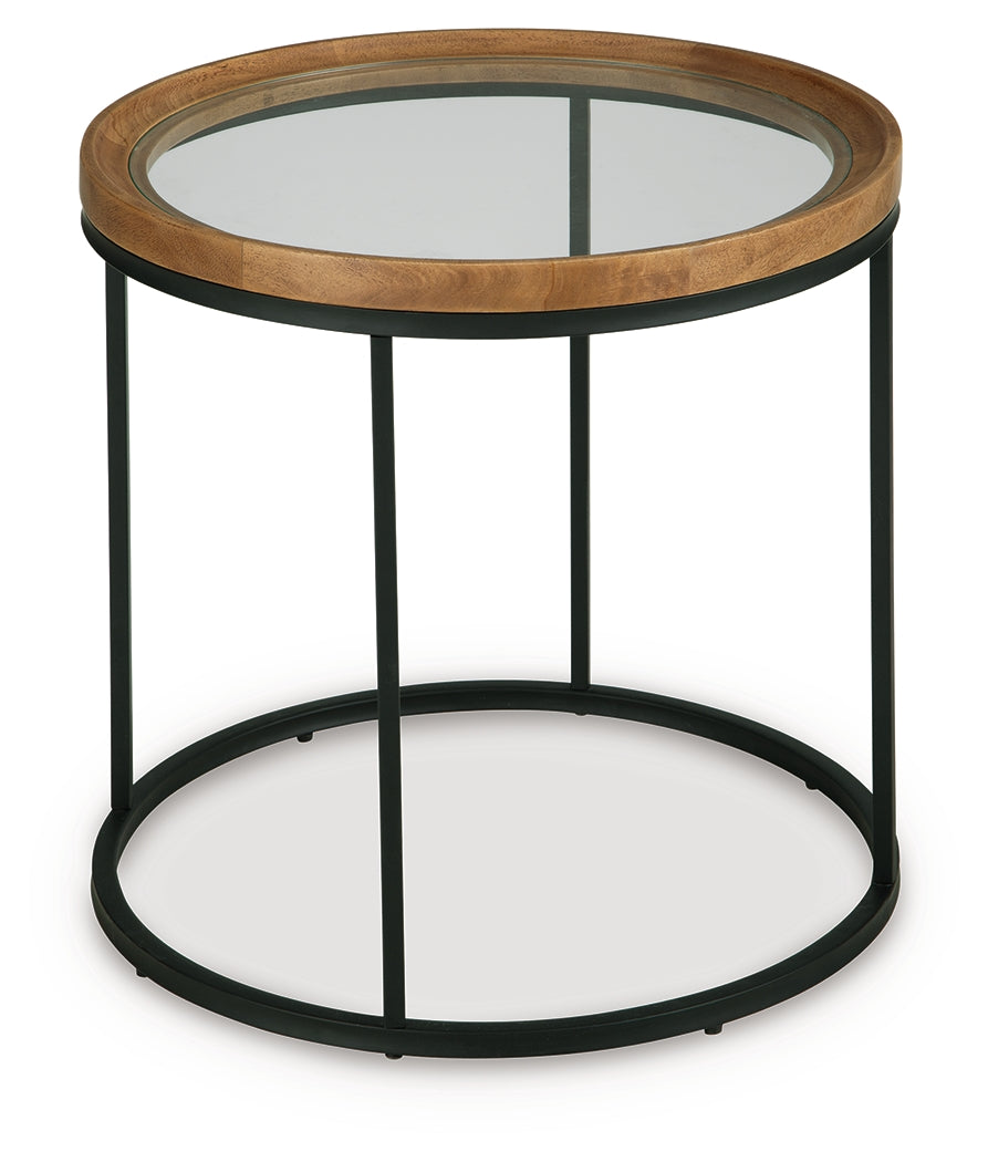Noraluna Medium Brown End Table - T502-6