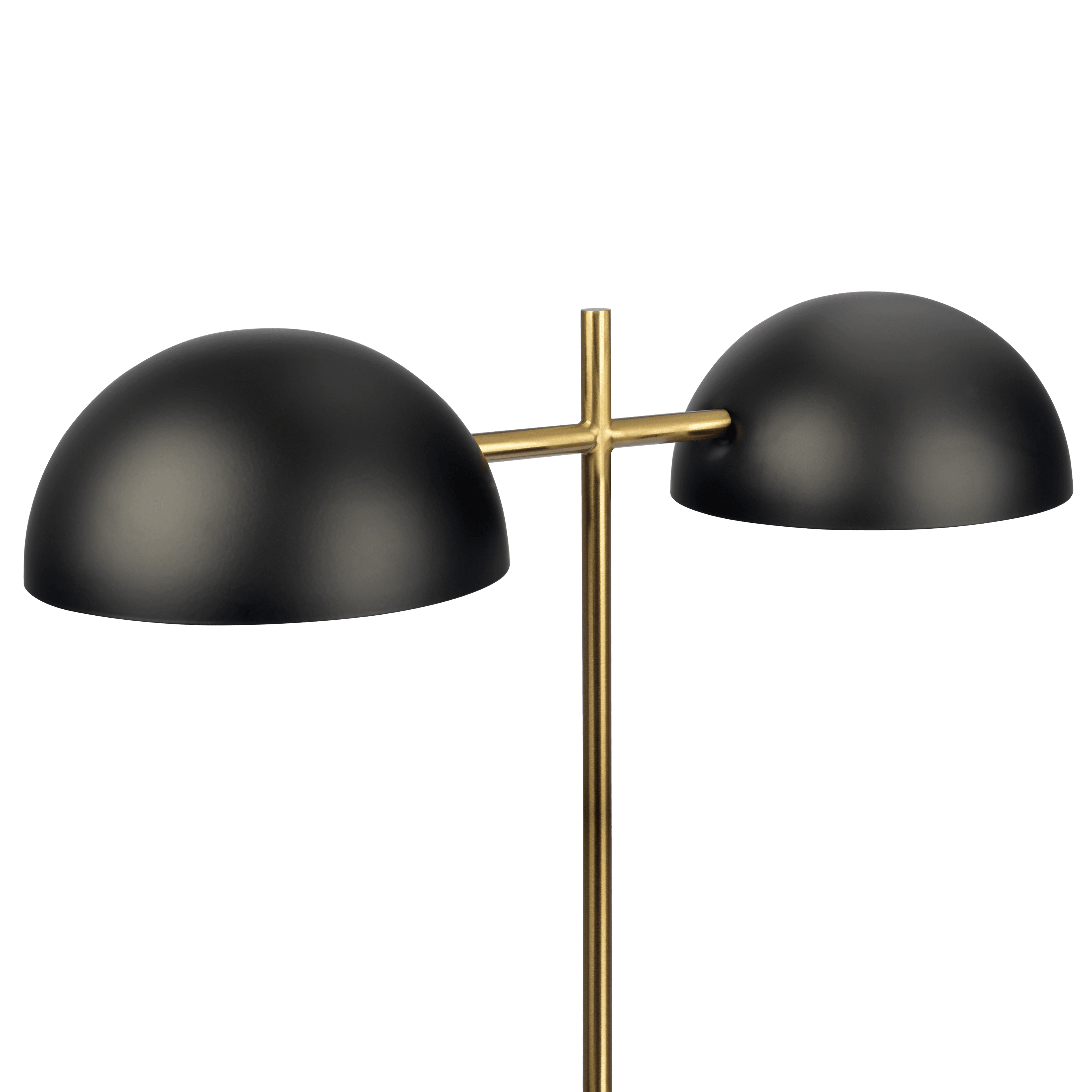 Nova Hydro Black Table Lamp with On/Off Switch Double Lamp with Faux Marble Base - TBL03700901