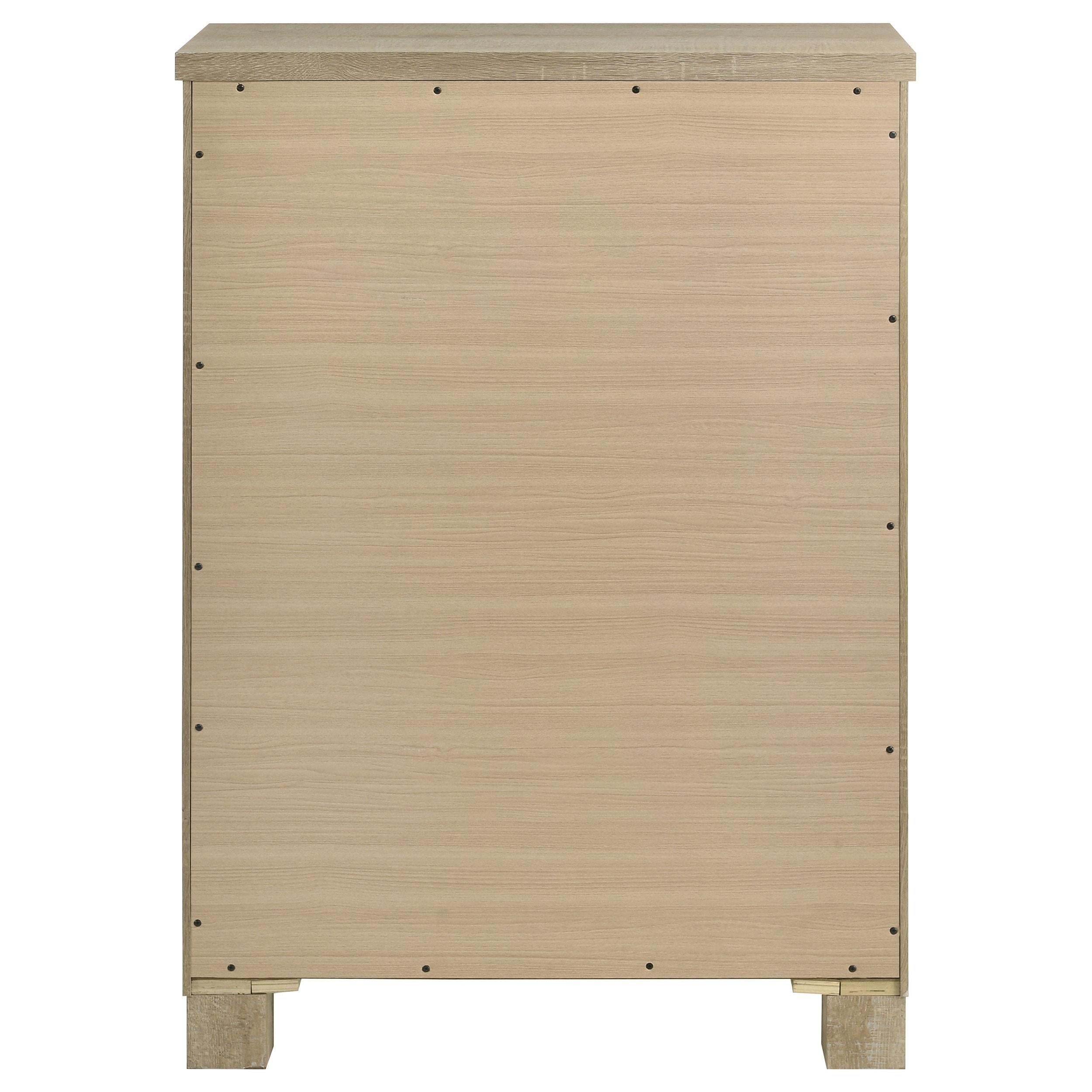 Oakglen 5-drawer Bedroom Chest of Drawers Weathered Oak - 225105