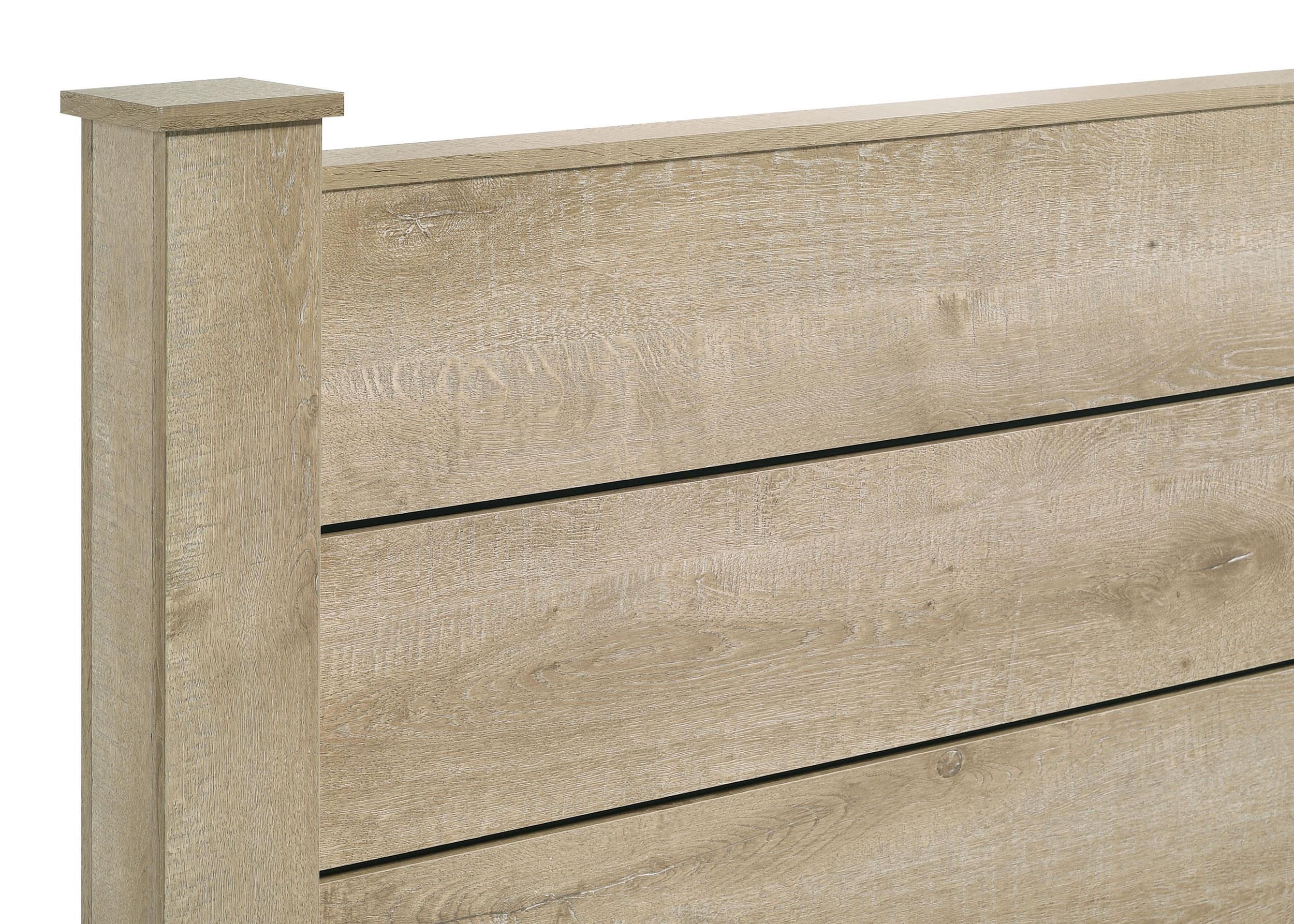 Oakglen 55-inch Queen Panel Bed Weathered Oak - 225101Q