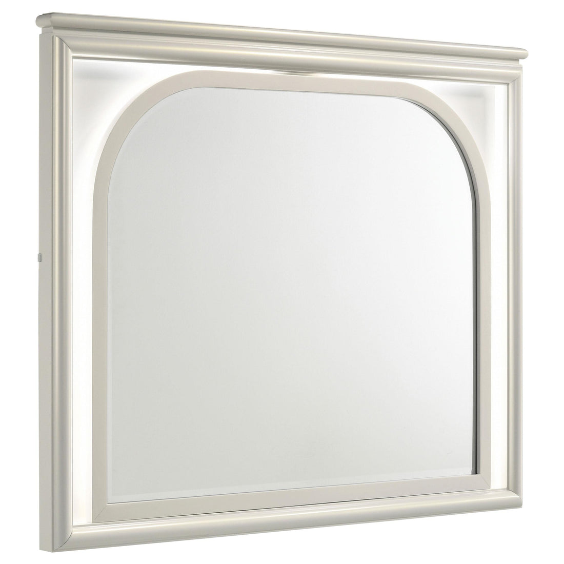 Olivia LED Dresser Mirror Pearl White - 224954