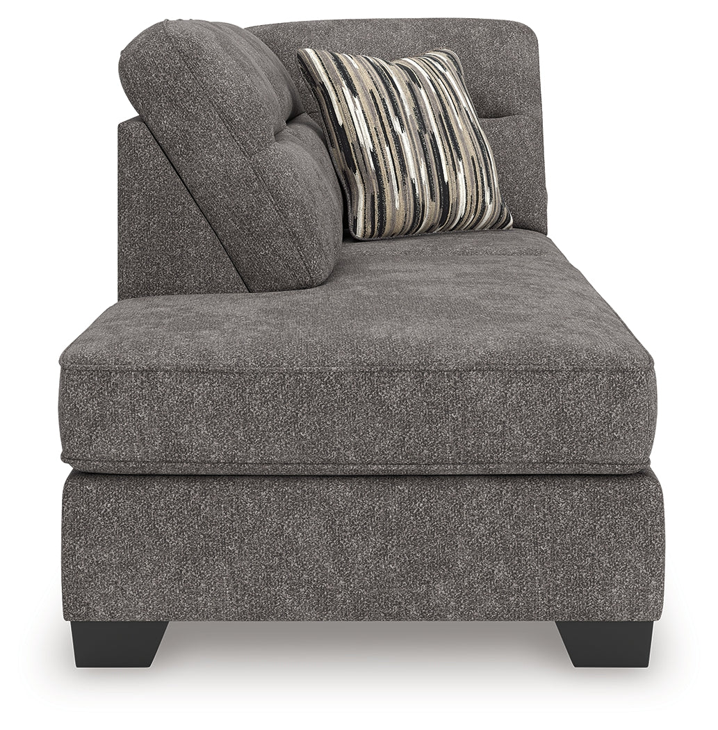 Olten Graphite Left-Arm Facing Corner Chaise - 3130516