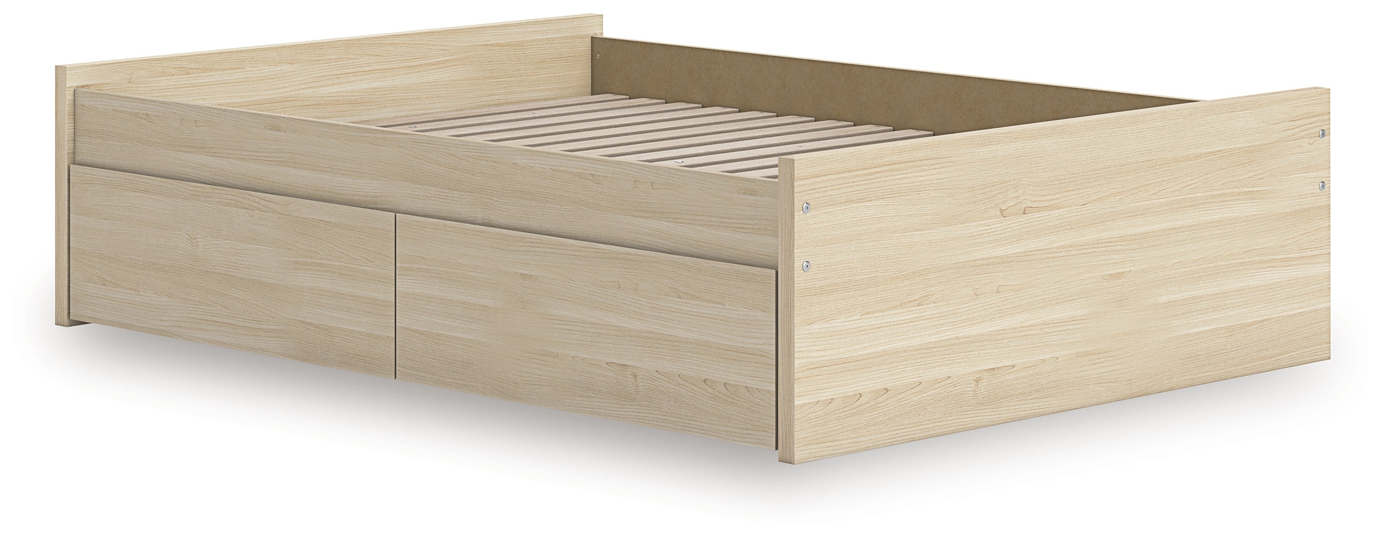 Onita Natural Full Platform Bed with 2 Side Storage - EB9632B14