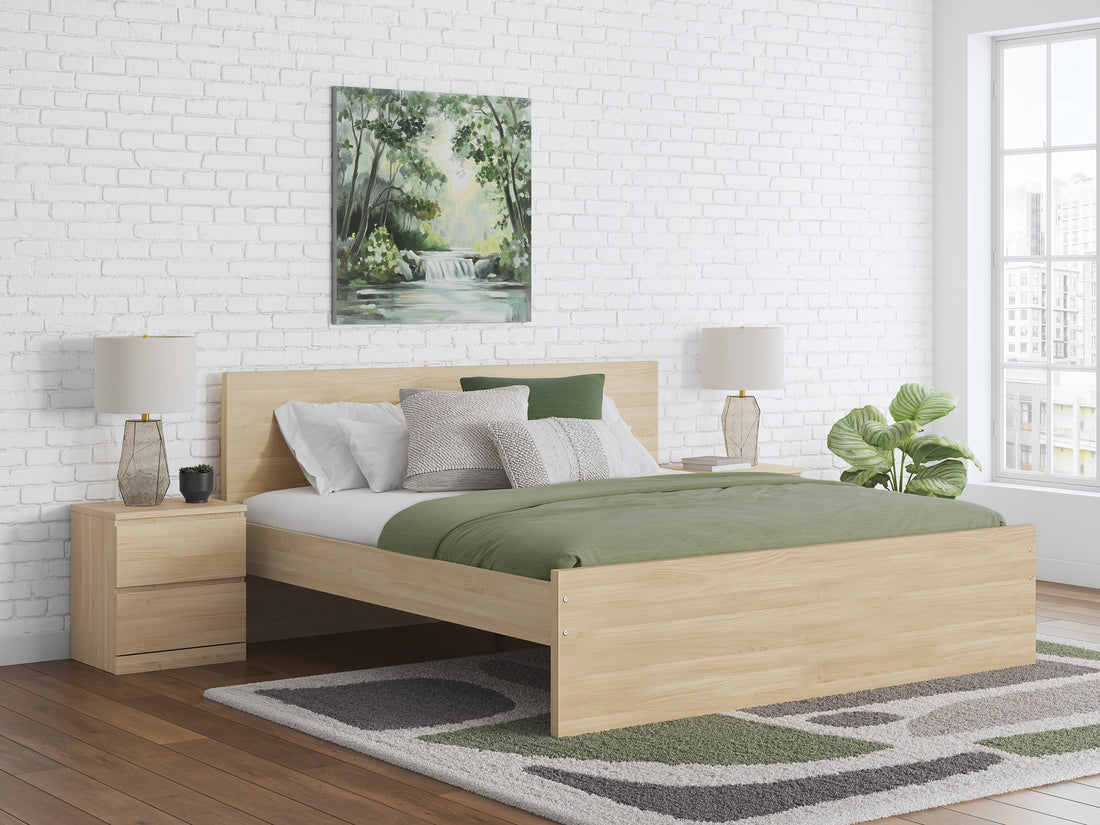 Onita Natural Queen Panel Platform Bed - EB9632B6