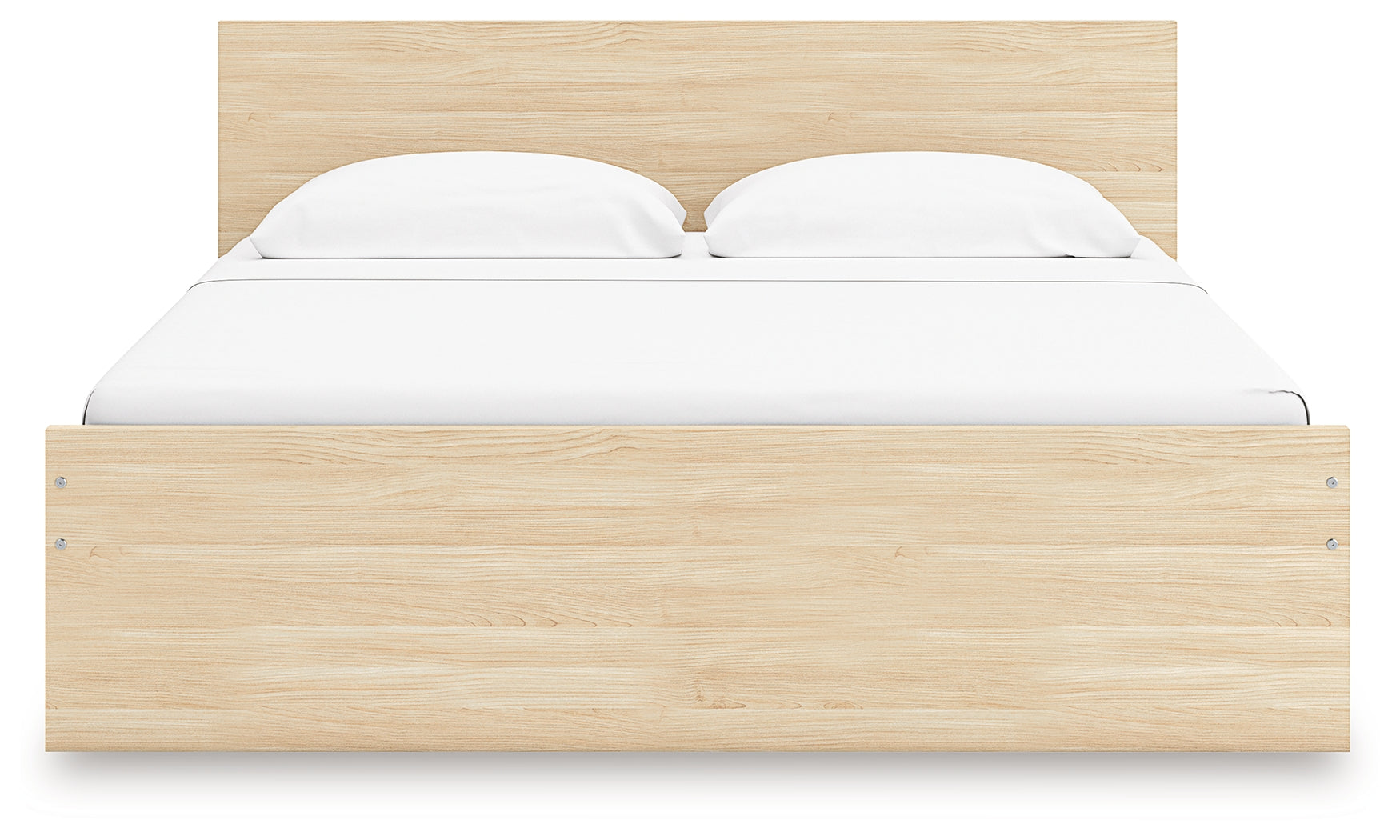 Onita Natural Queen Panel Platform Bed with 2 Side Storage - EB9632B18