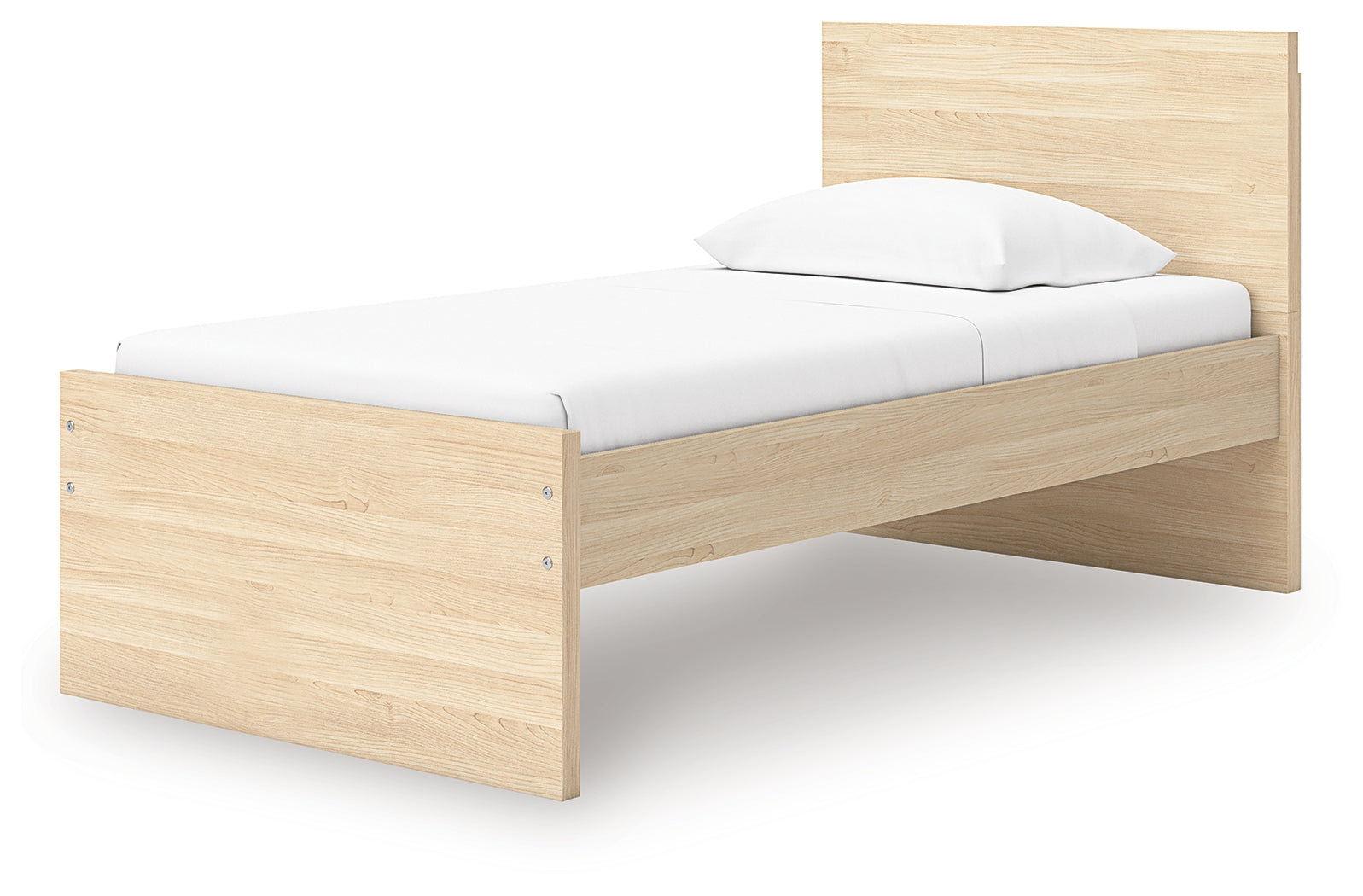 Onita Natural Twin Panel Platform Bed - EB9632B4