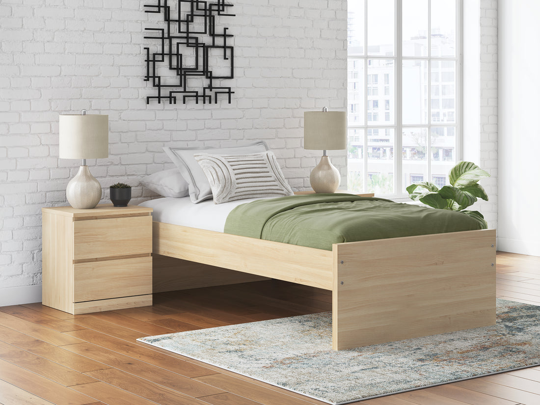 Onita Natural Twin Platform Bed - EB9632B1