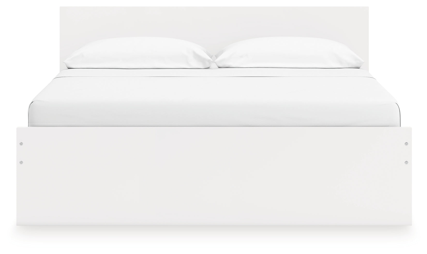 Onita White King Panel Platform Bed - EB9630B19