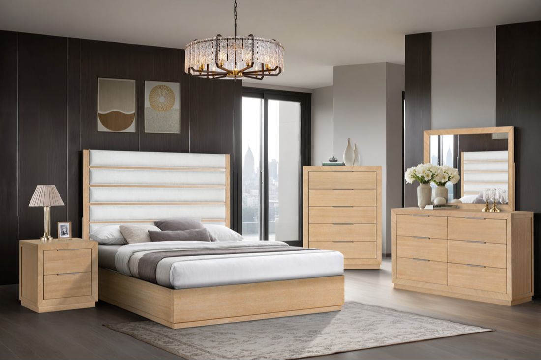 OSLO 4pc or 5pc Bedroom Set - Queen, King *Queen 4pc - OSLO 4pc or 5pc Bedroom Set Queen 4pc