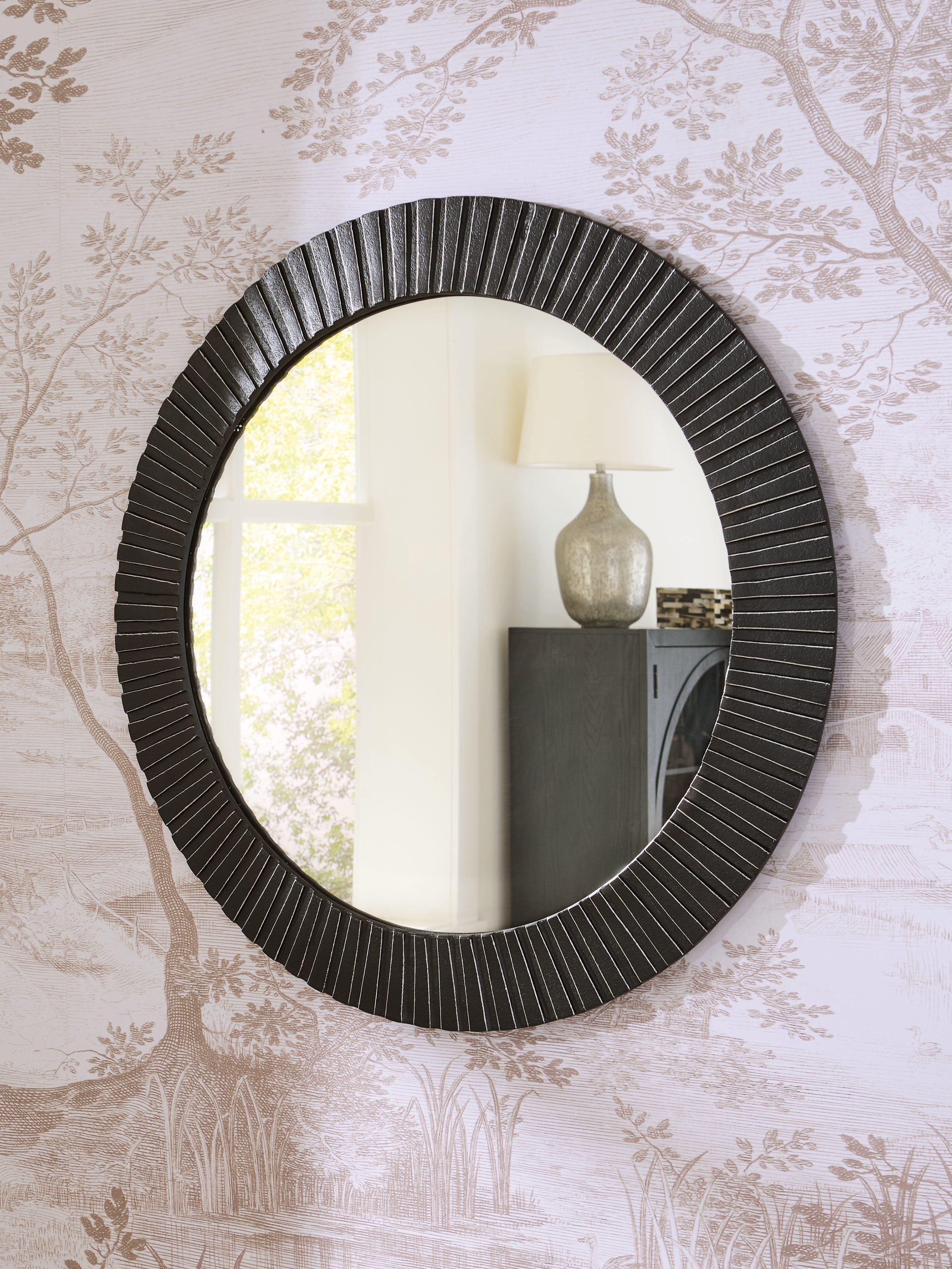 Ozias Black Accent Mirror - A8010417