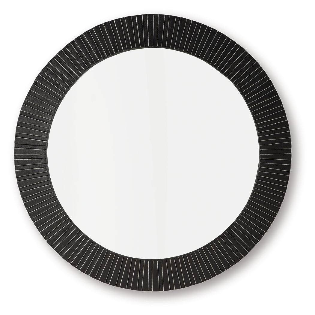 Ozias Black Accent Mirror - A8010417