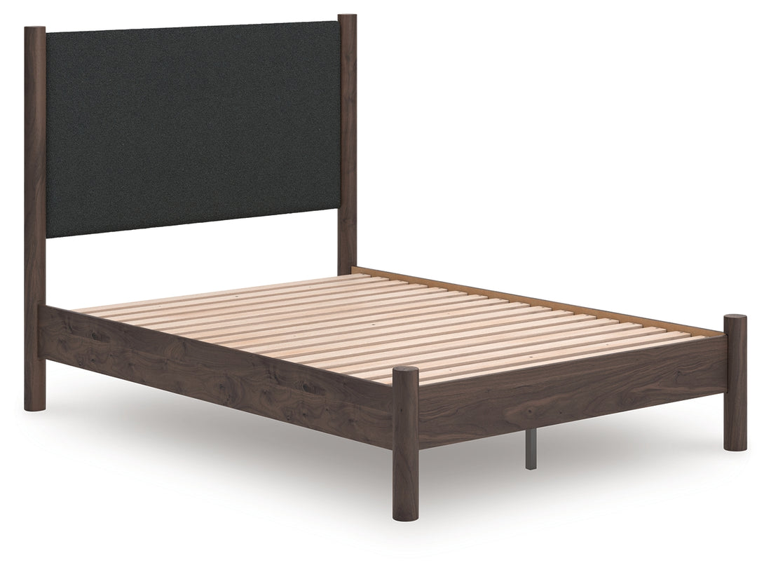 Pamytta Brown Full Upholstered Panel Platform Bed - PCB2614B10