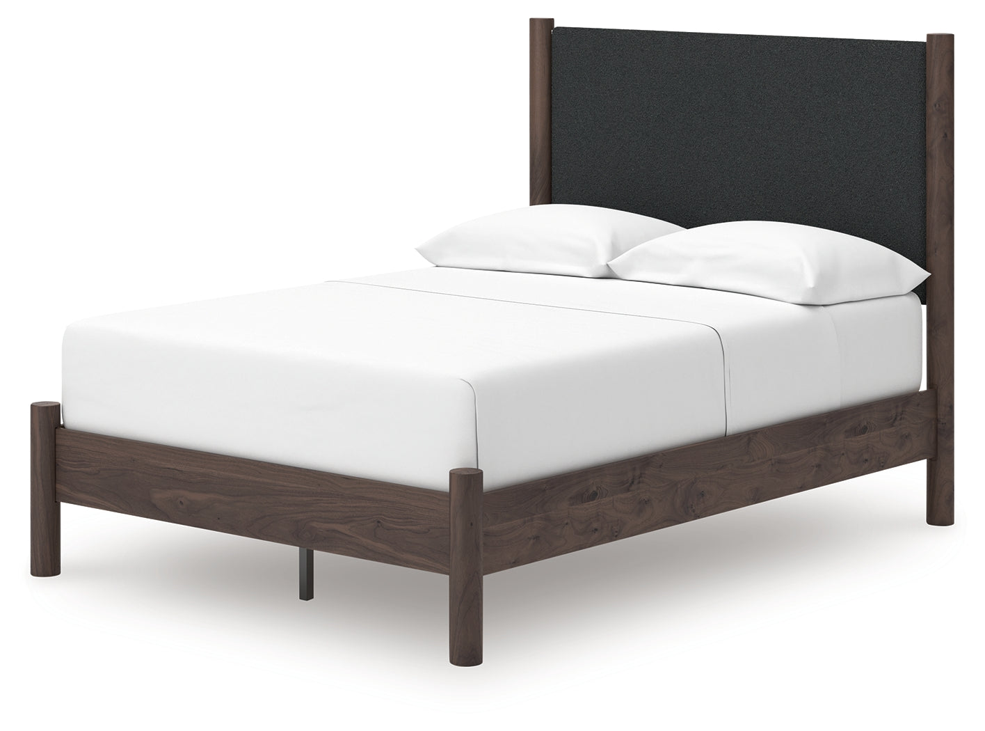Pamytta Brown Full Upholstered Panel Platform Bed - PCB2614B10