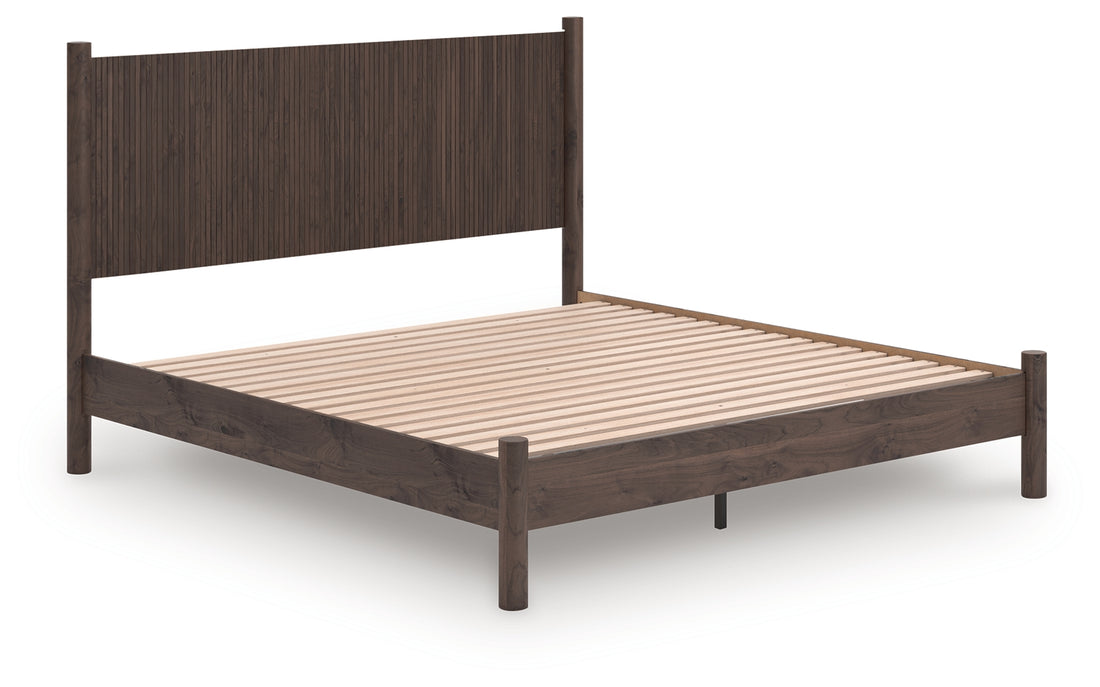 Pamytta Brown King Panel Platform Bed - PCB2614B27