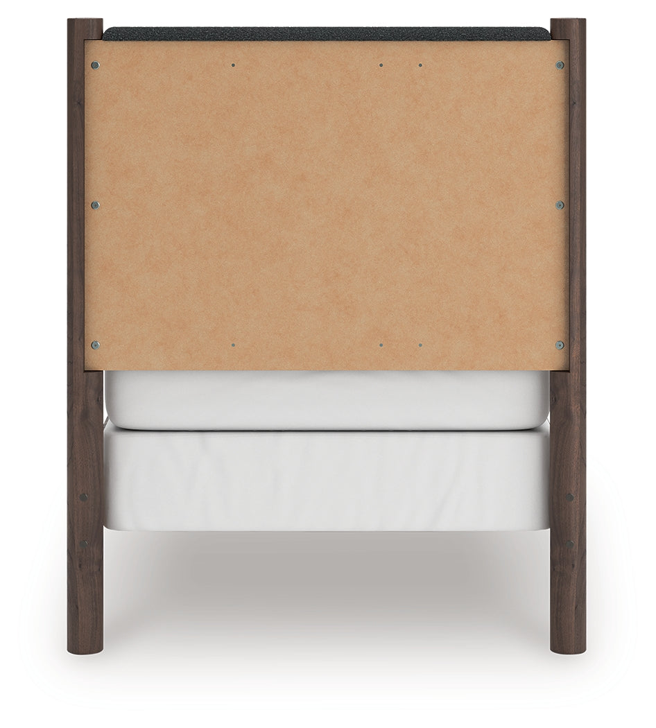 Pamytta Brown Twin Upholstered Panel Bed - PCB2614B20