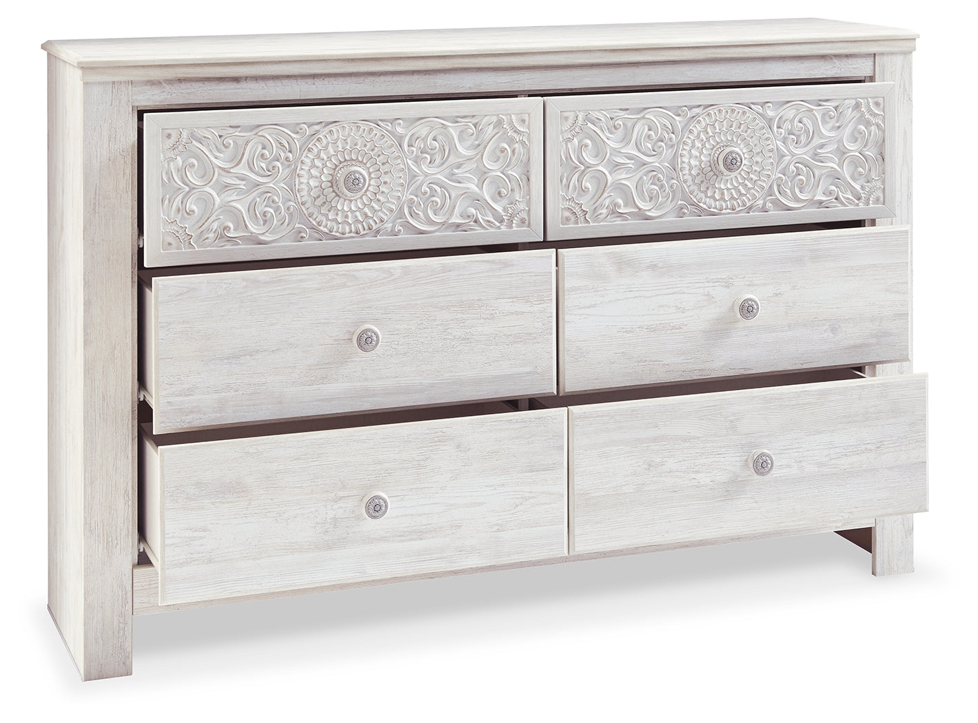 Paxberry Queen Panel Bed, Dresser and Chest - B181B34