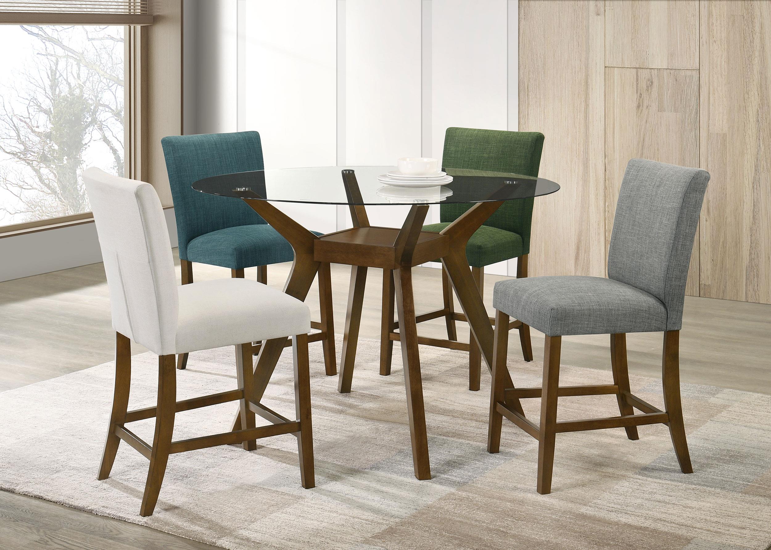 Paxton Square Wood Counter Height Dining Table Base Brown - 122178