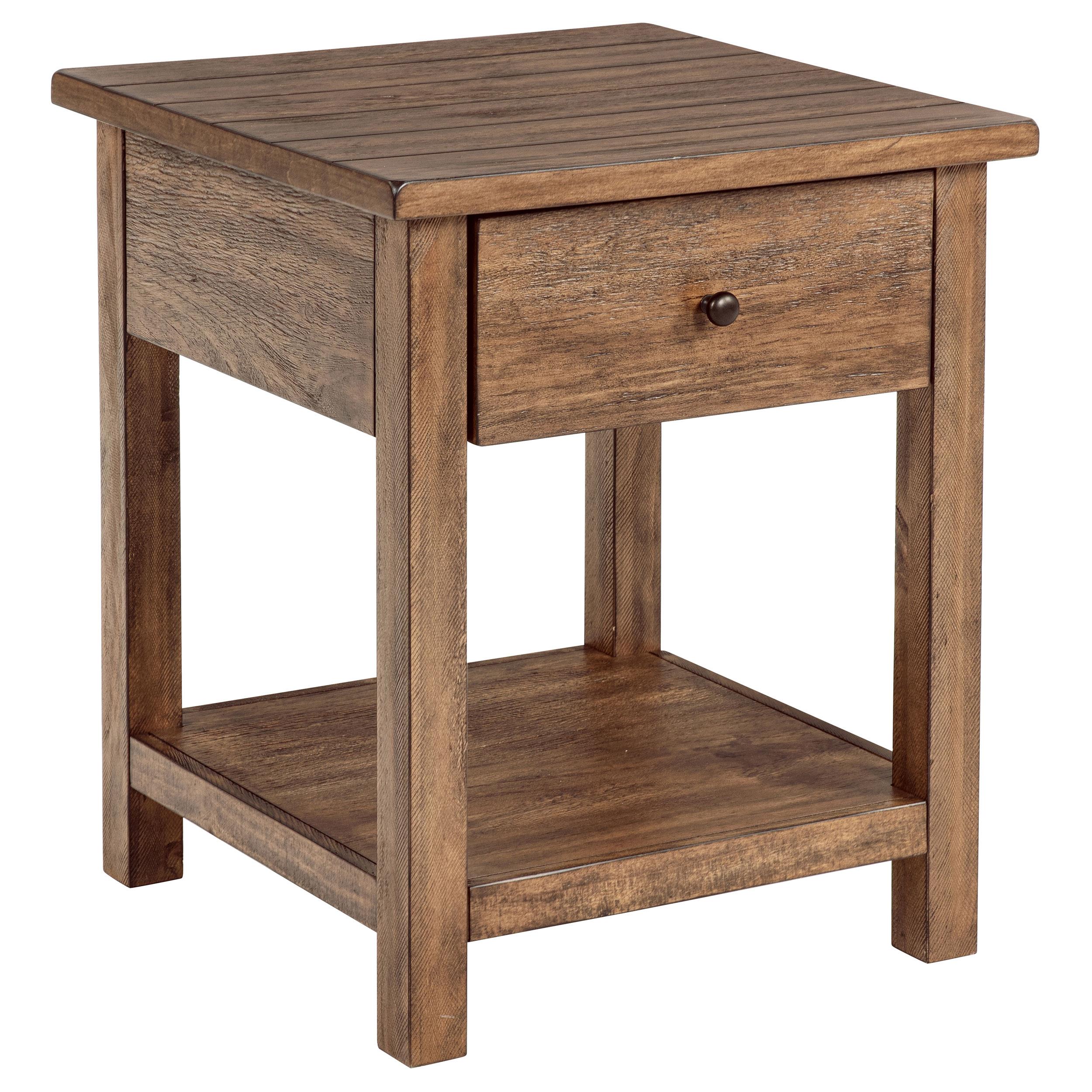 Payne 2-piece Coffee and 1-drawer End Table Set Brown - 710548-S2