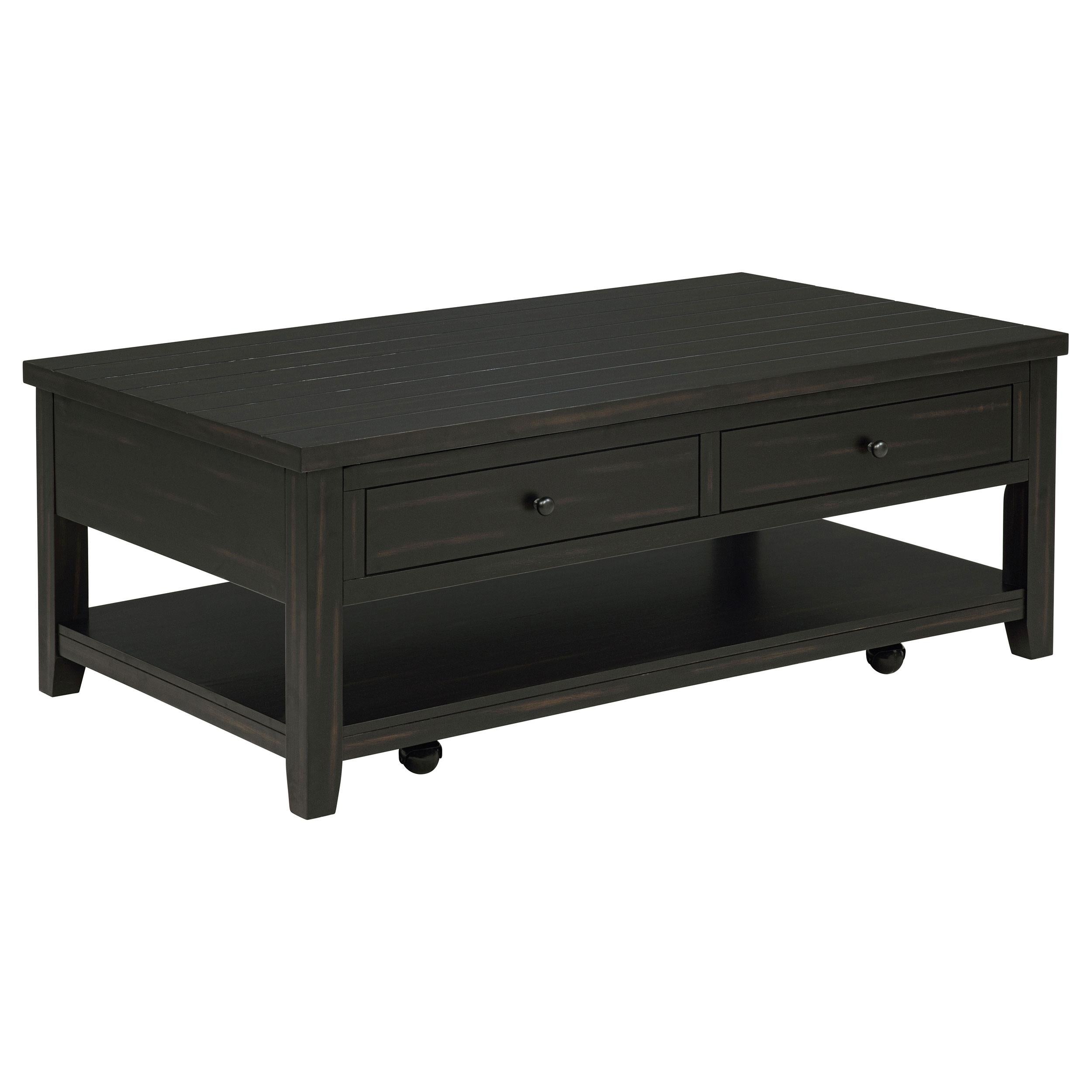 Payne 48-inch Mobile Lift Top Coffee Table Distressed Java - 710565