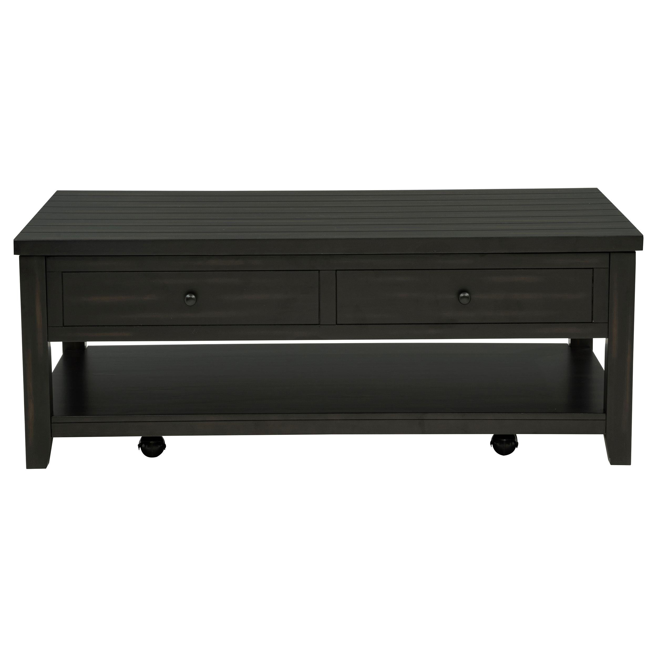 Payne 48-inch Mobile Lift Top Coffee Table Distressed Java - 710565