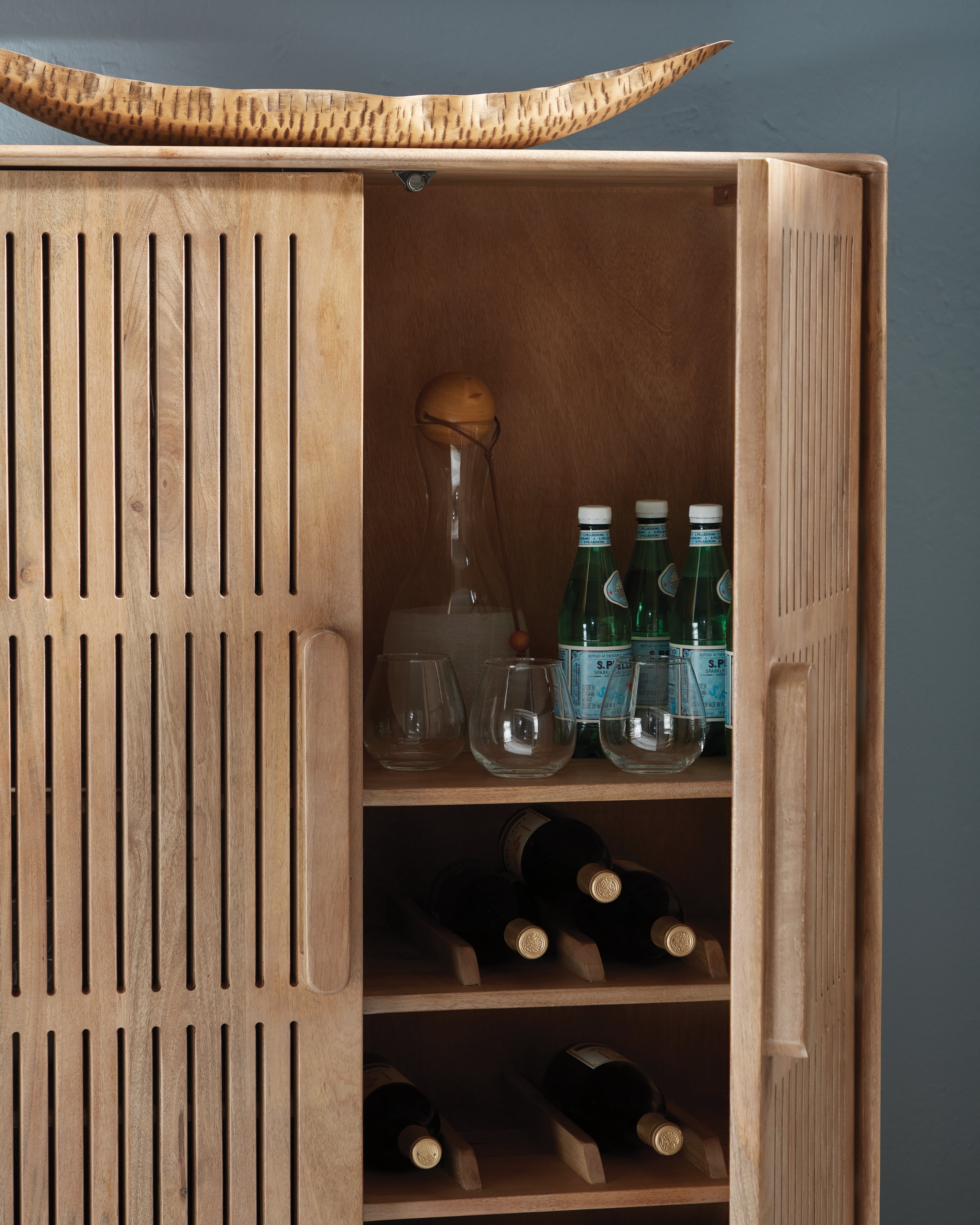 Pellamour Natural Brown Bar Cabinet - A4000698