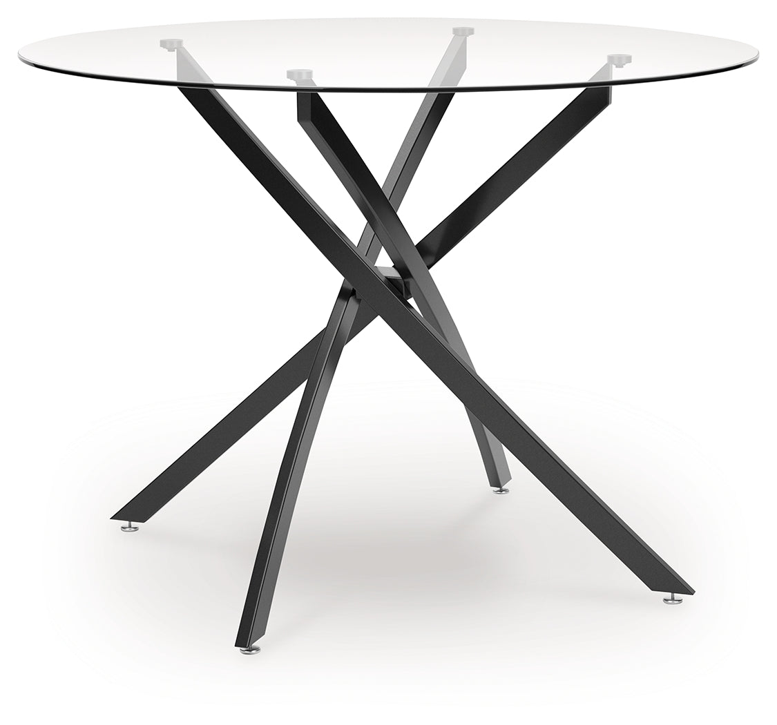 Pharwynn Black Dining Table - D446-15