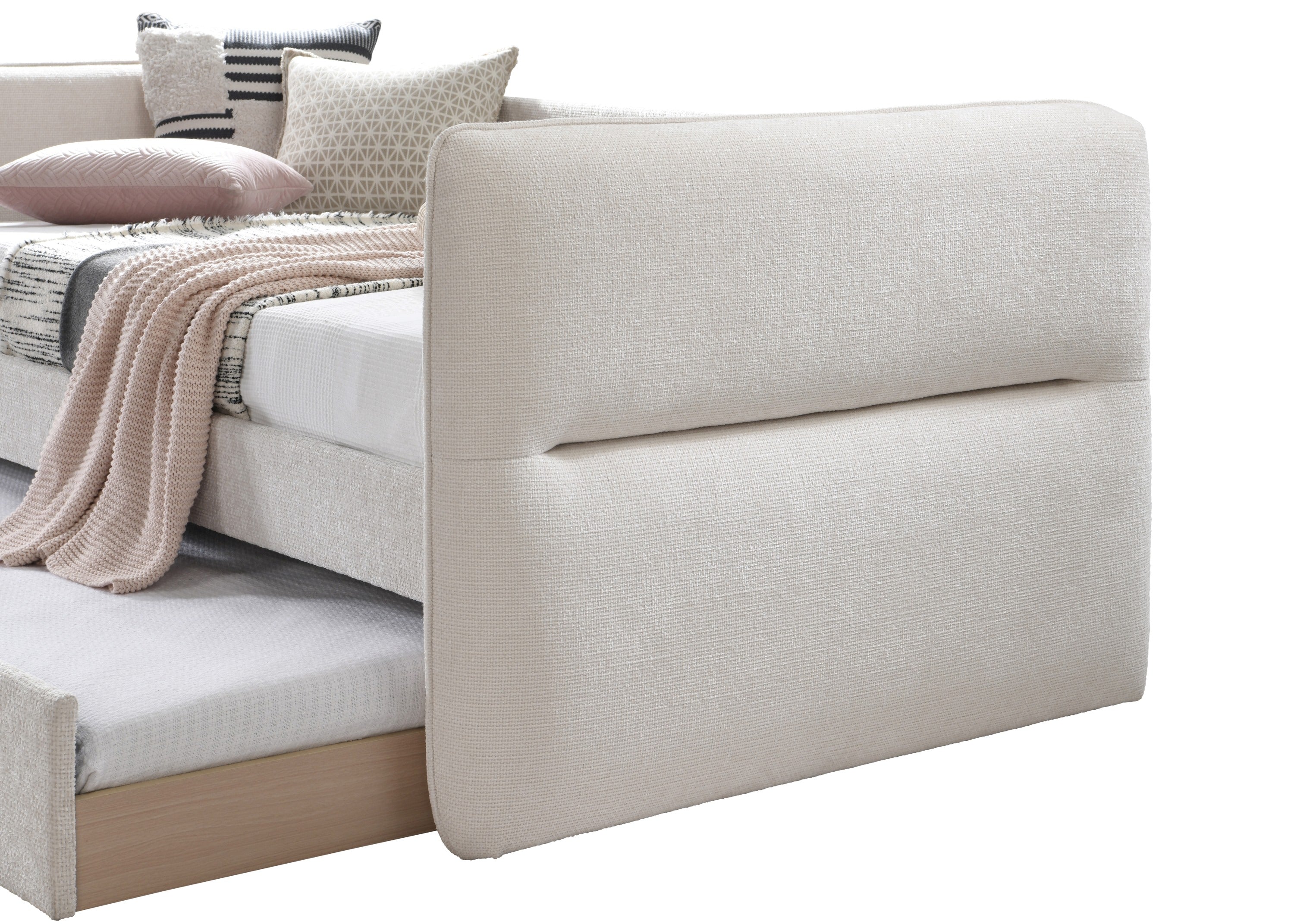 Philipa Oatmeal Twin Daybed with Trundle - SET | 5324OT-ARM | 5324OT-BACK - Bien Home Furniture &amp; Electronics