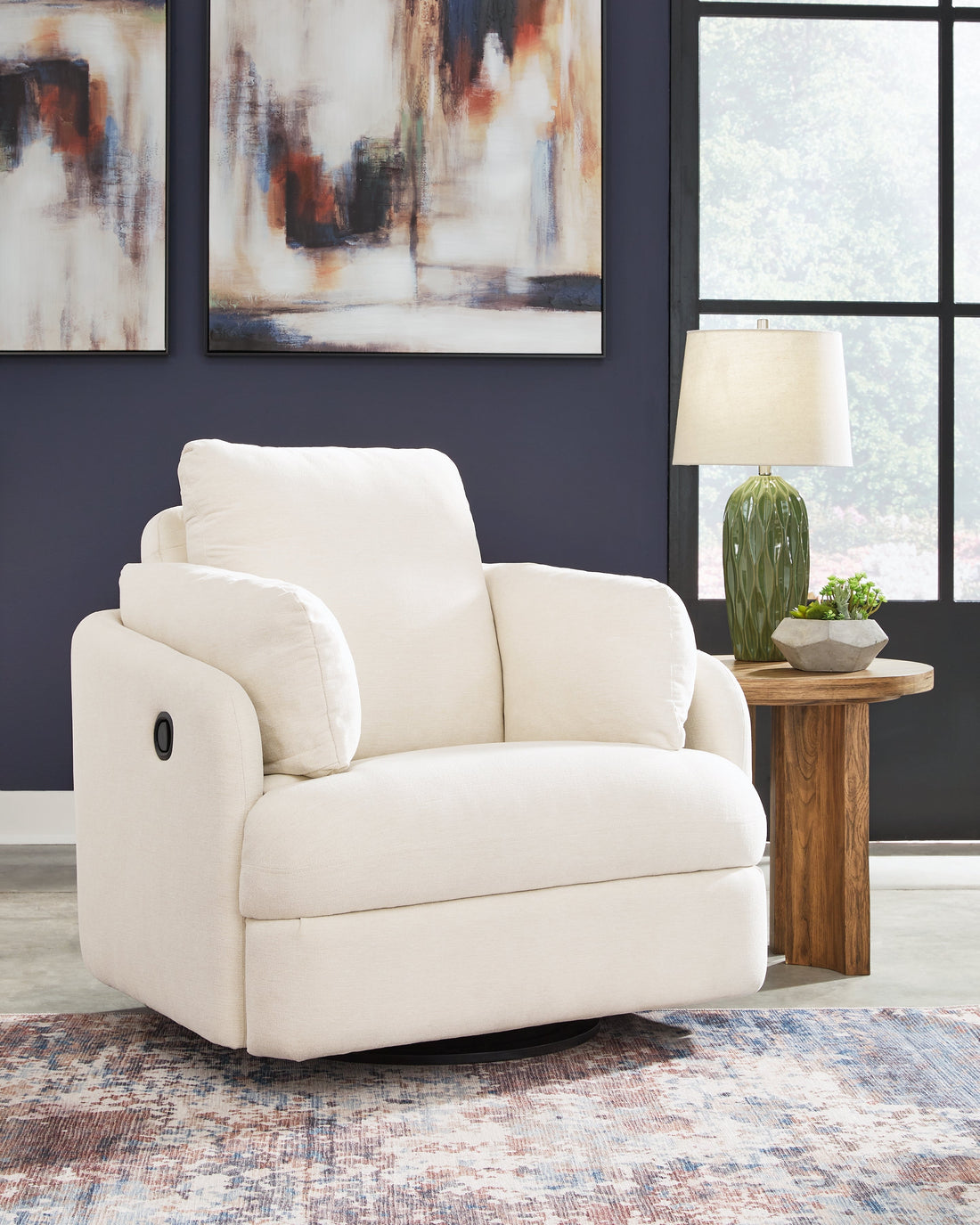 Pillar Peak Oyster Swivel Glider Recliner - 9210361
