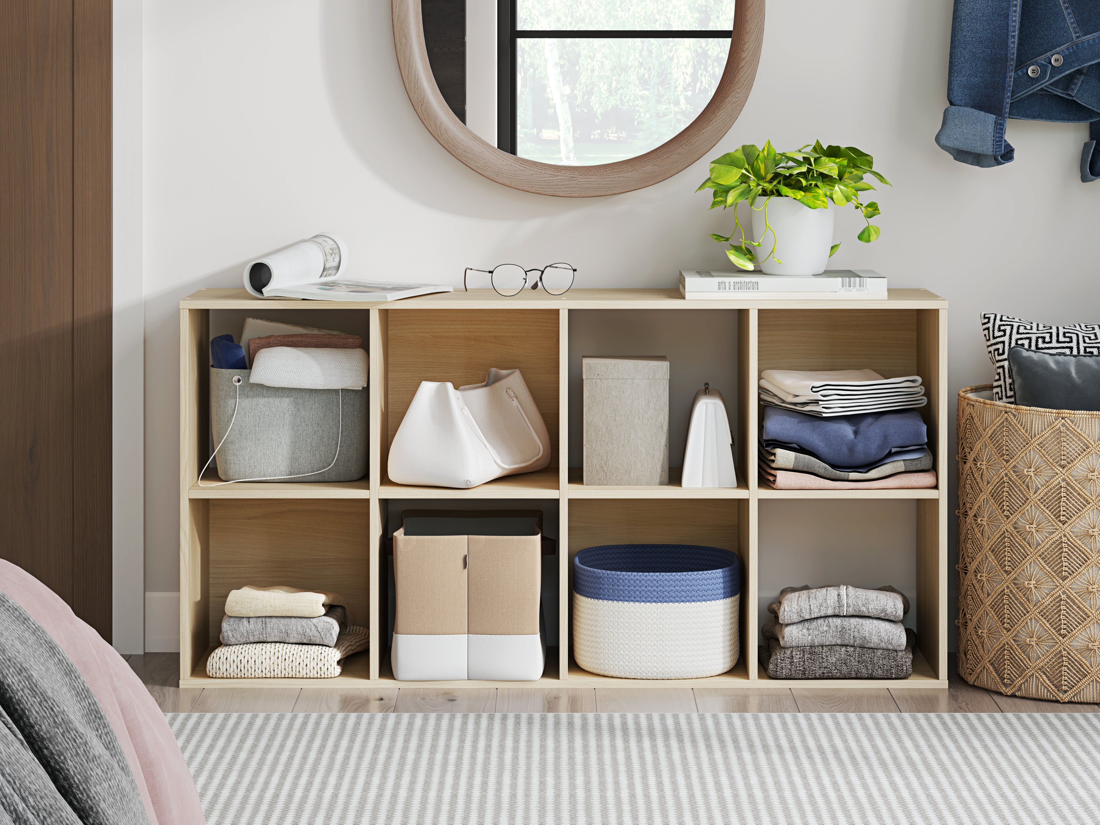 Piperton Tan Eight Cube Organizer - EA2444-4X2