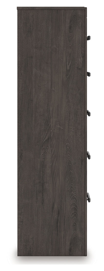 Prendonea Charcoal Chest of Drawers - B3789-46