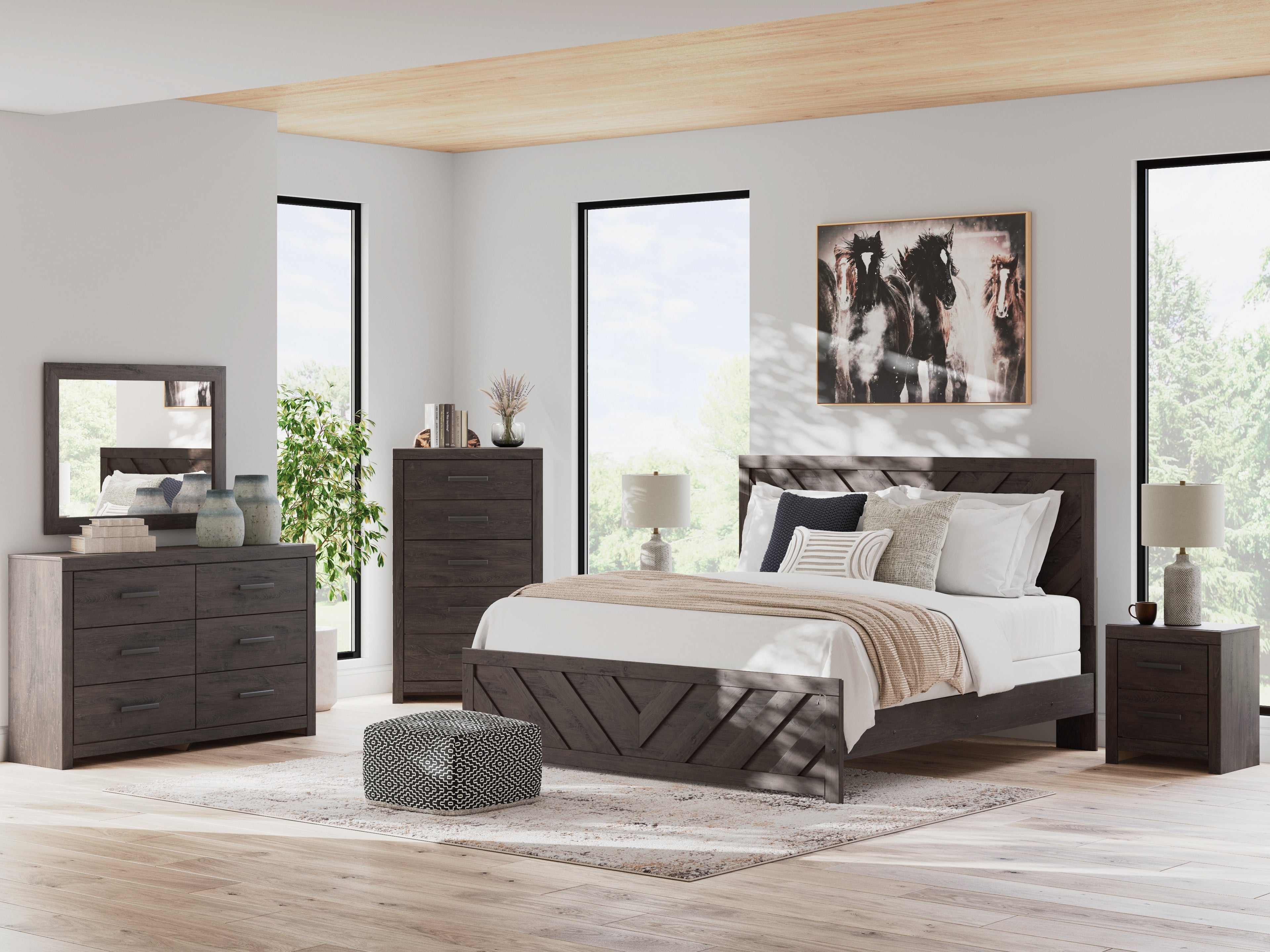 Prendonea Charcoal Dresser - B3789-31