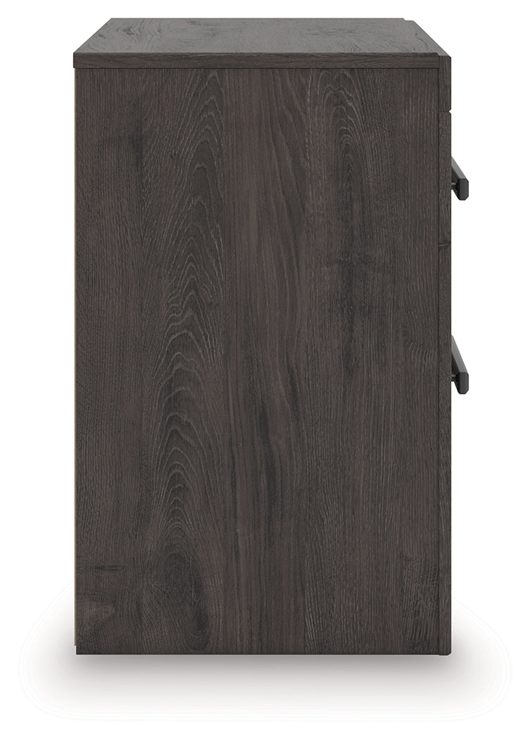 Prendonea Charcoal Nightstand - B3789-92