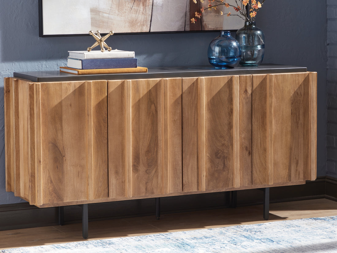 Quintavious Brown/Charcoal Accent Cabinet - A4000685