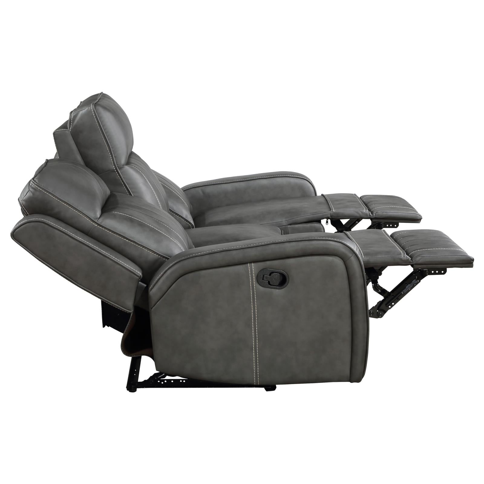 Raelynn Gray 3-Piece Upholstered Motion Reclining Sofa Set from Coaster - Luna Furniture