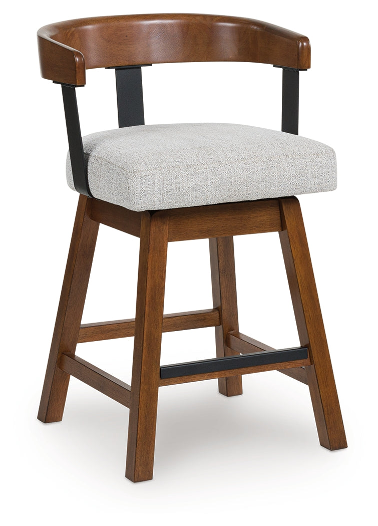 Ralene Medium Brown Counter Height Barstool (Set of 2), Set of 2 - D594-224
