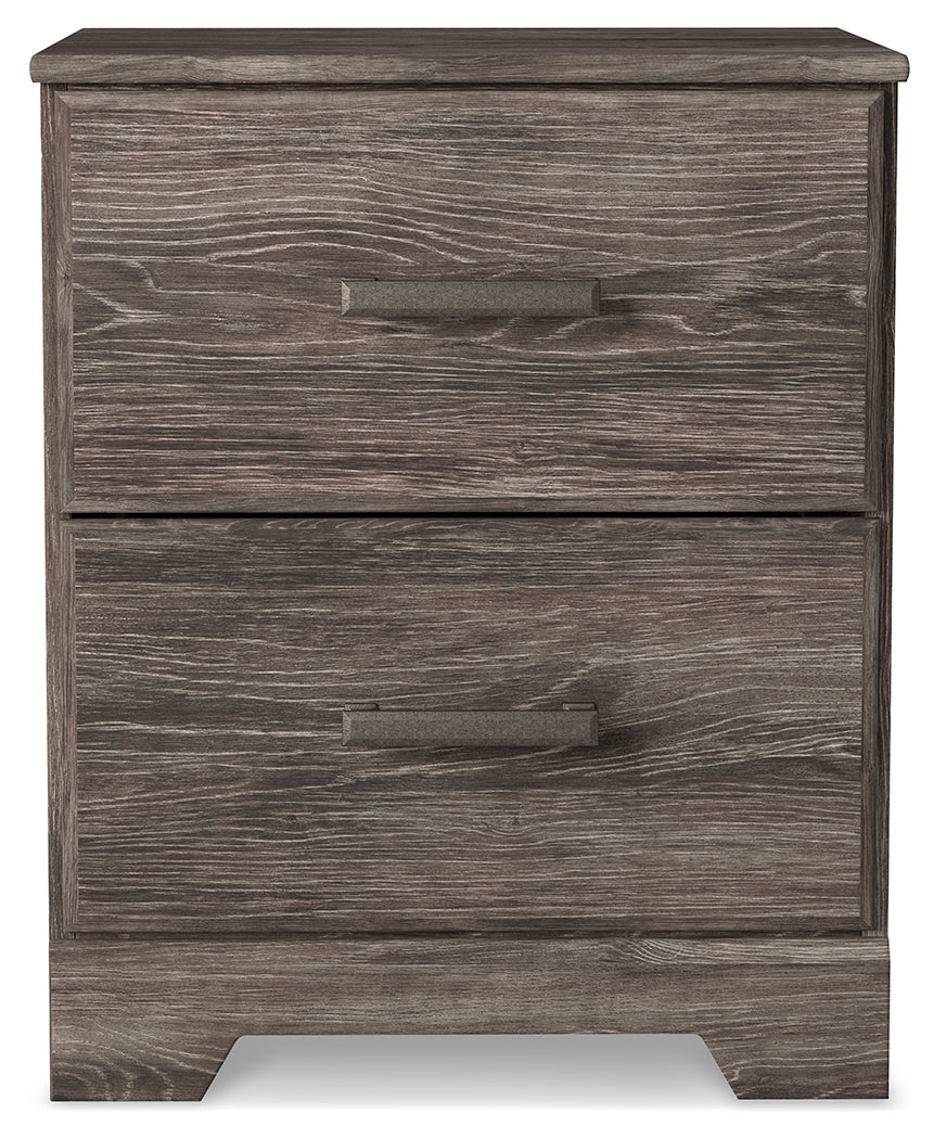 Ralinksi King Panel Bed with 2 Nightstands in Gray from Ashley - Luna Furniture