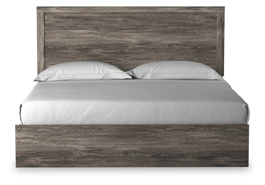 Ralinksi King Panel Bed with Dresser and 2 Nightstands in Gray from Ashley - Luna Furniture