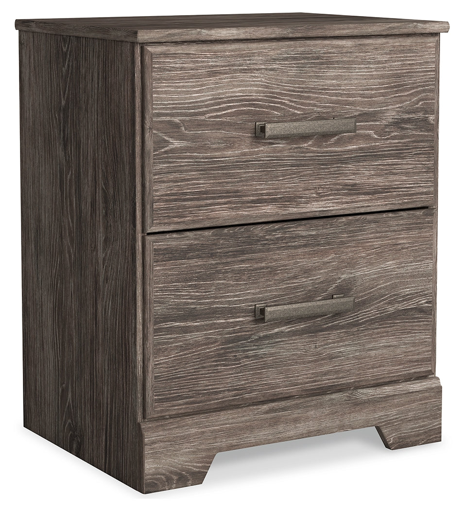Ralinksi Queen Panel Bed with 2 Nightstands in Gray from Ashley - Luna Furniture