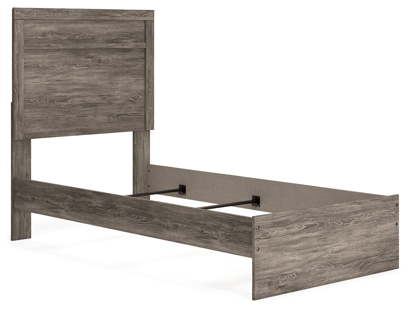 Ralinksi Twin Panel Bed with Dresser and 2 Nightstands in Gray from Ashley - Luna Furniture