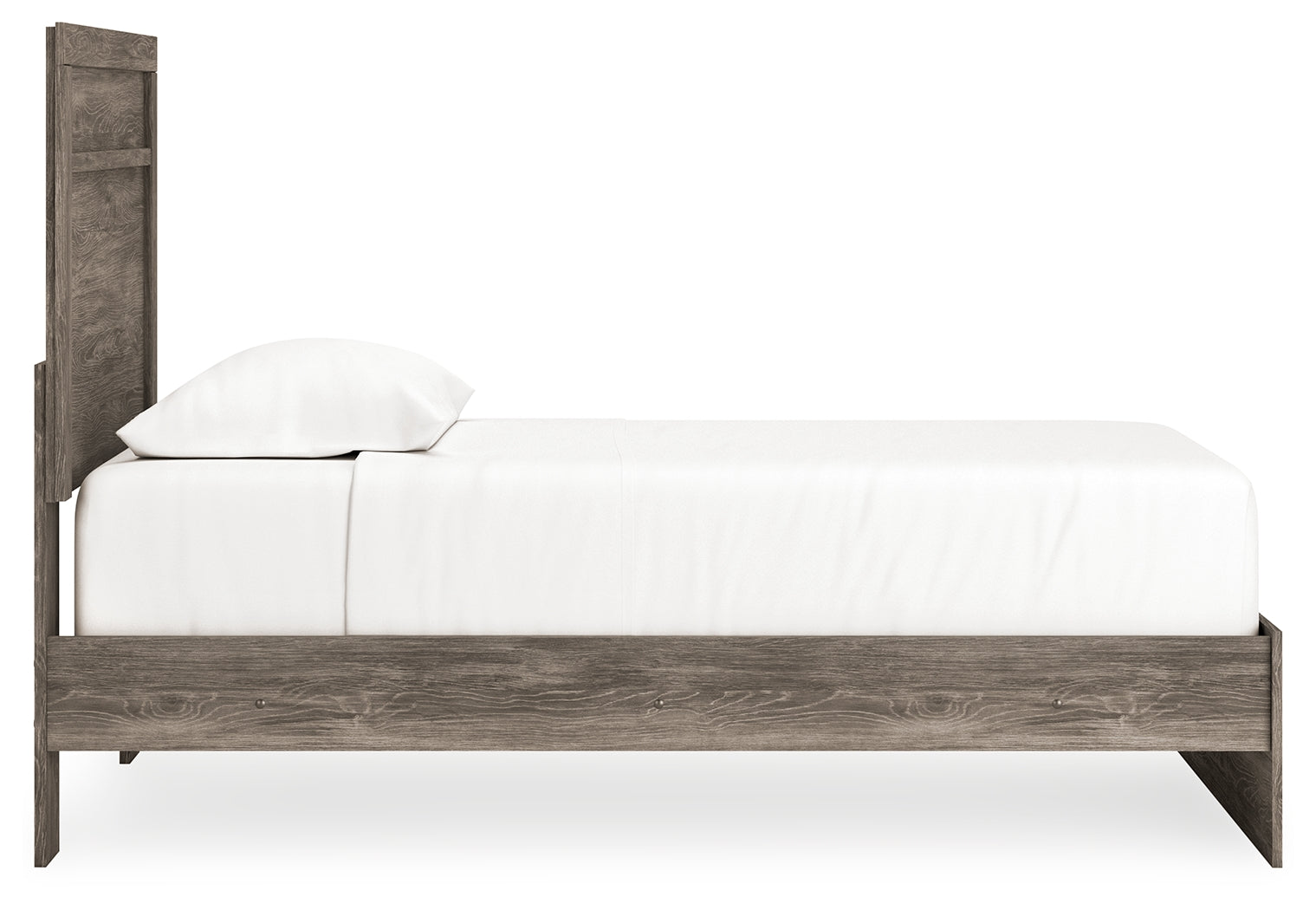 Ralinksi Twin Panel Bed with Nightstand in Gray from Ashley - Luna Furniture
