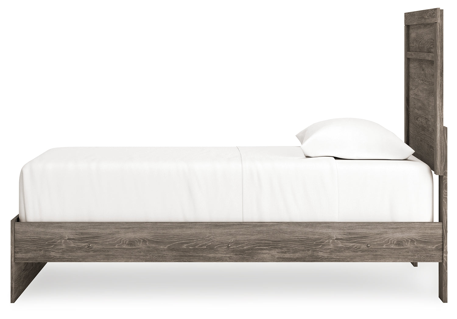 Ralinksi Twin Panel Bed with Nightstand in Gray from Ashley - Luna Furniture