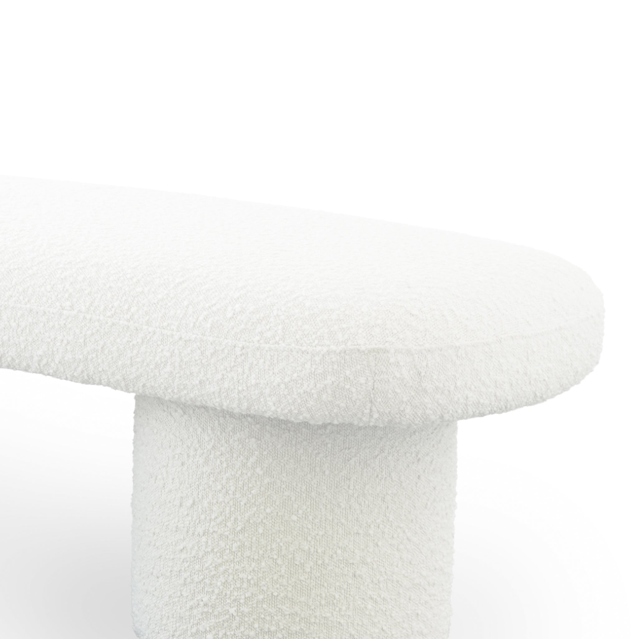 Randolph Ivory Boucle Bench - BEN00502501