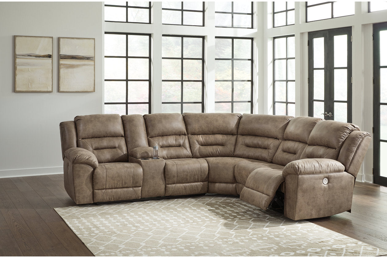 Ravenel Fossil 3-Piece Power Reclining Sectional - SET | 8310601 | 8310675 | 8310677 - Bien Home Furniture &amp; Electronics