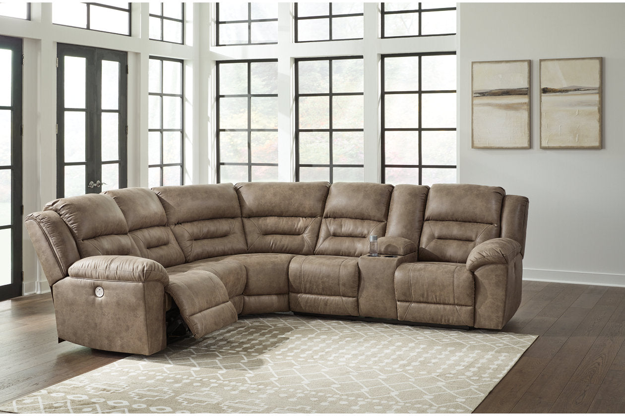 Ravenel Fossil 3-Piece Power Reclining Sectional - SET | 8310663 | 8310677 | 8310690 - Bien Home Furniture & Electronics