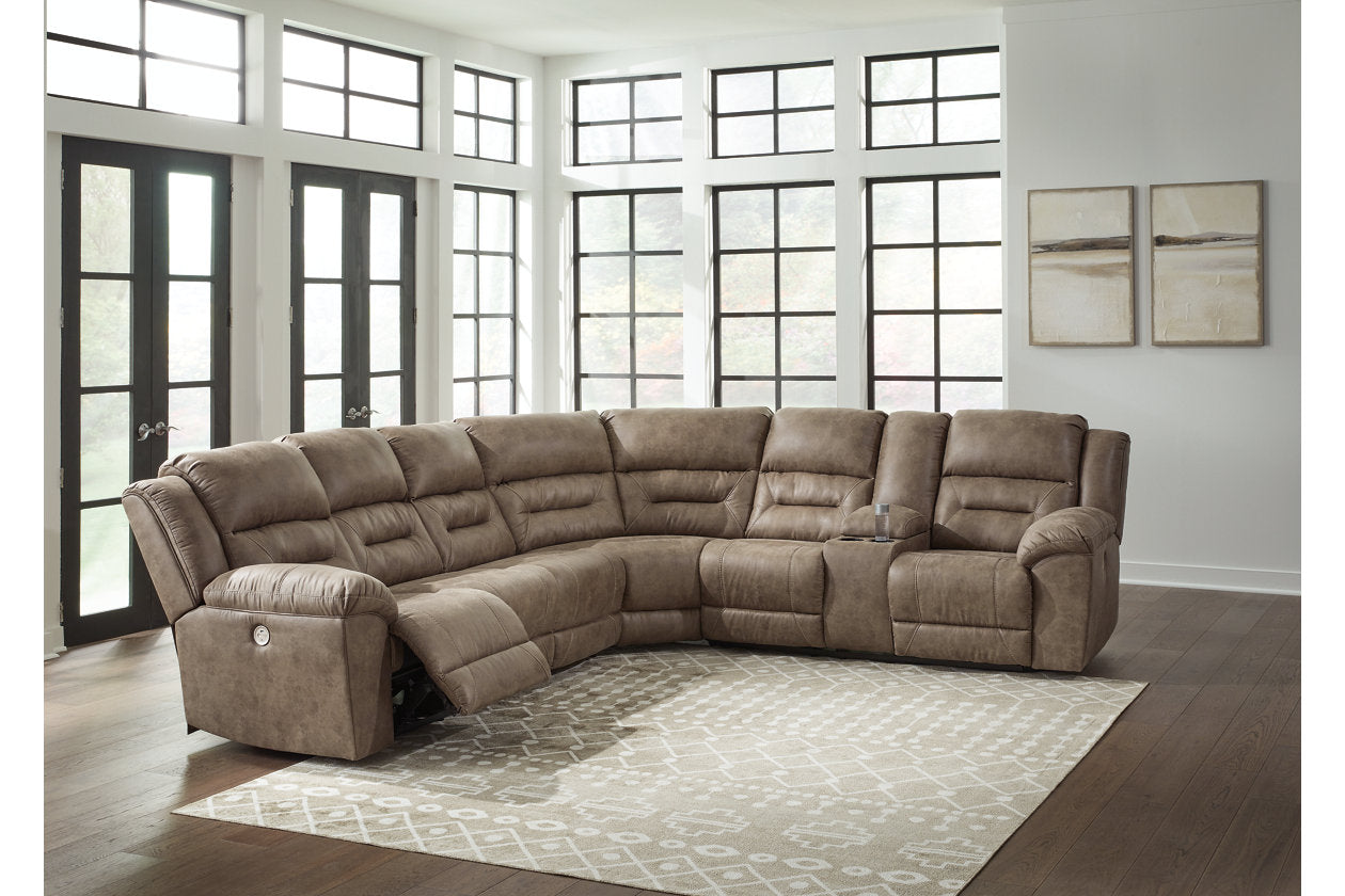 Ravenel Fossil 4-Piece Power Reclining Sectional - SET | 8310646 | 8310663 | 8310677 | 8310690 - Bien Home Furniture & Electronics