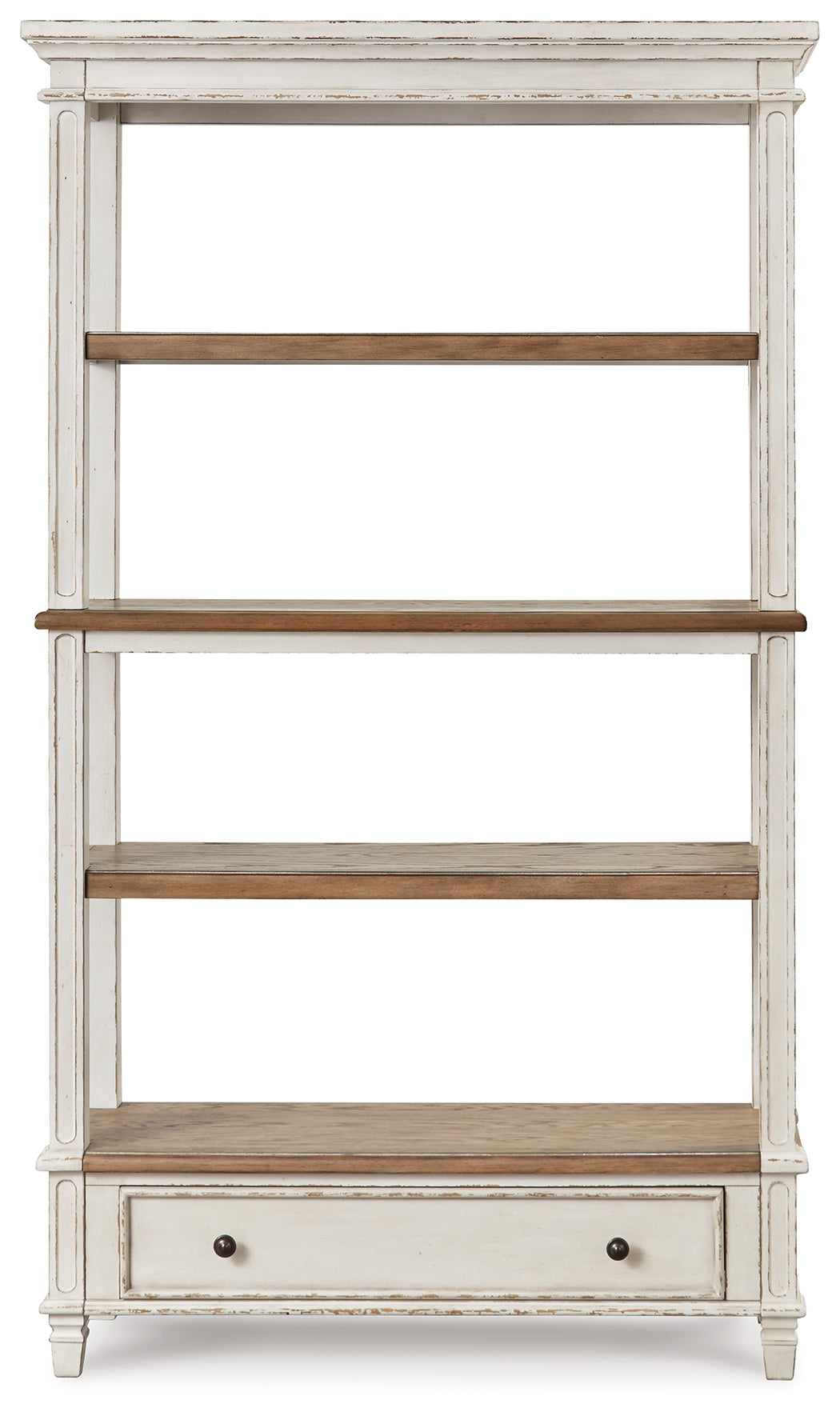 Realyn Two-tone Home Office Desk and Bookcase - H743H3